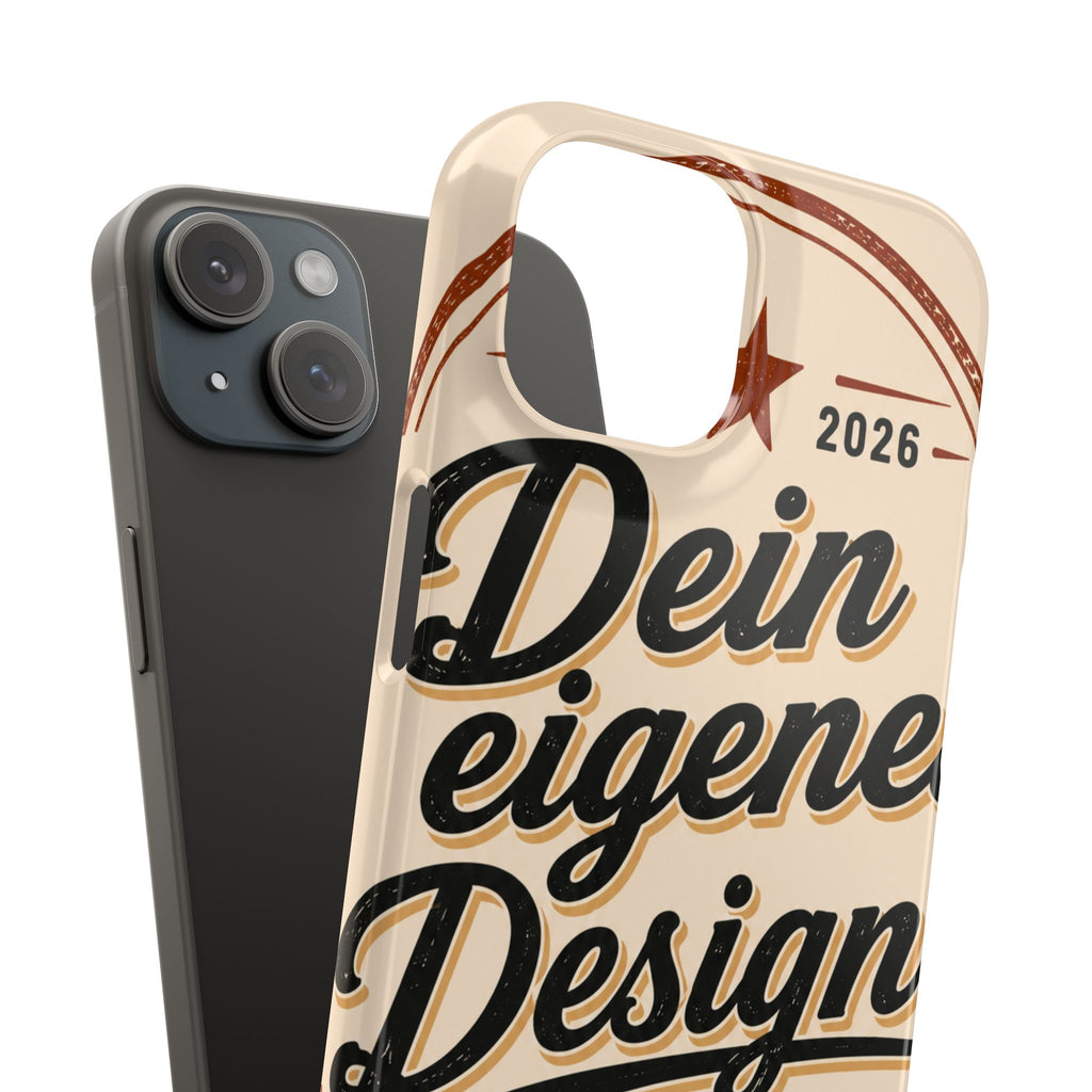Phone Case — Retro "Dein eigenes Design" Customizable Snap Case