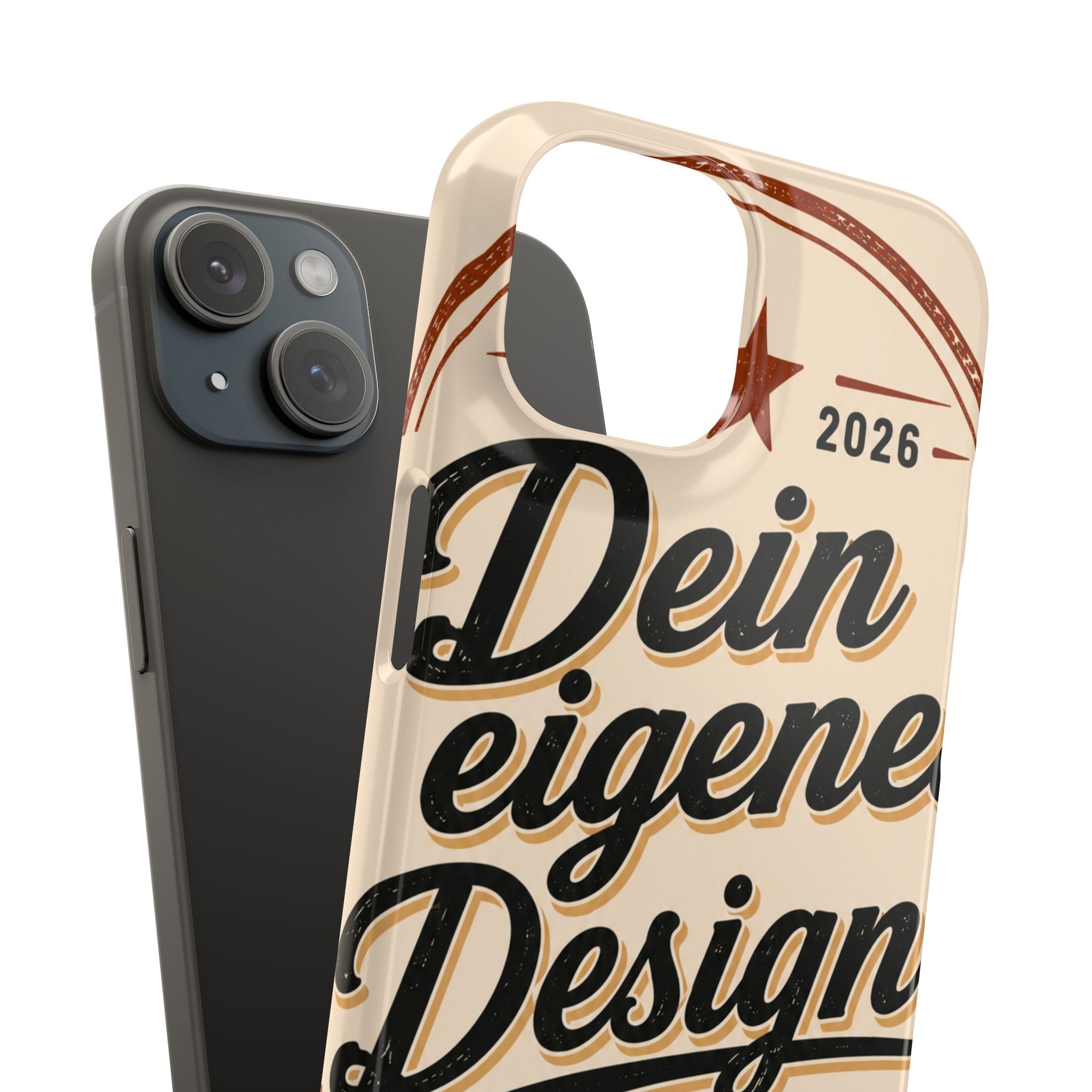 Phone Case — Retro "Dein eigenes Design" Customizable Snap Case