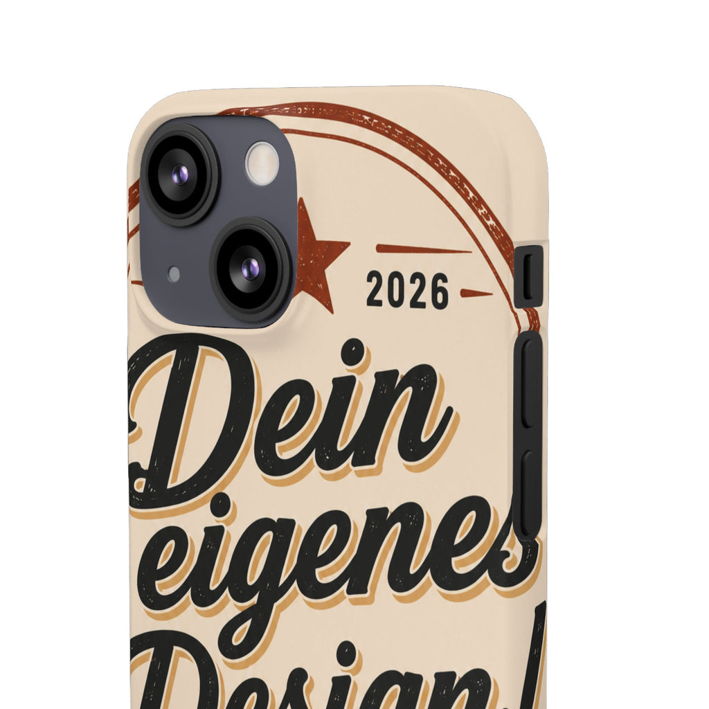 Phone Case — Retro "Dein eigenes Design" Customizable Snap Case
