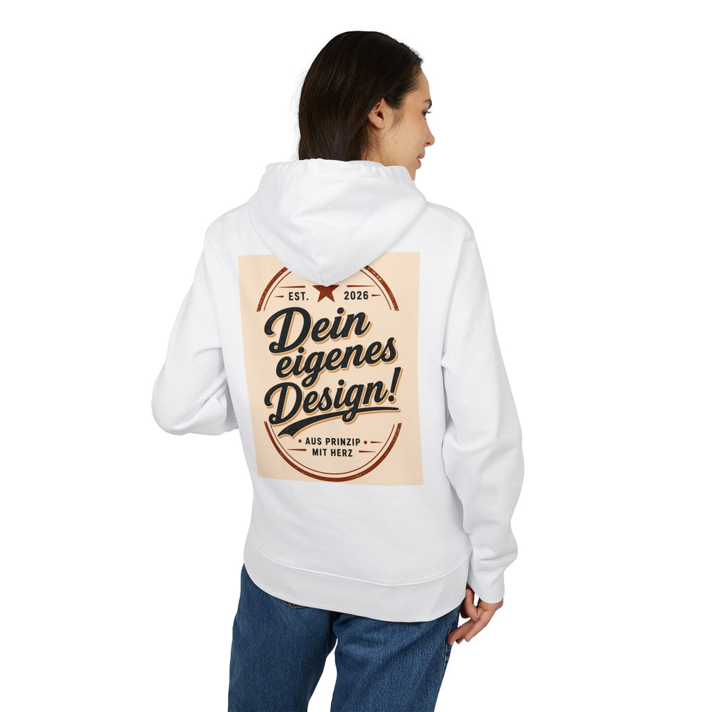 Hoodie — "Dein eigenes Design!" Vintage Badge Pullover