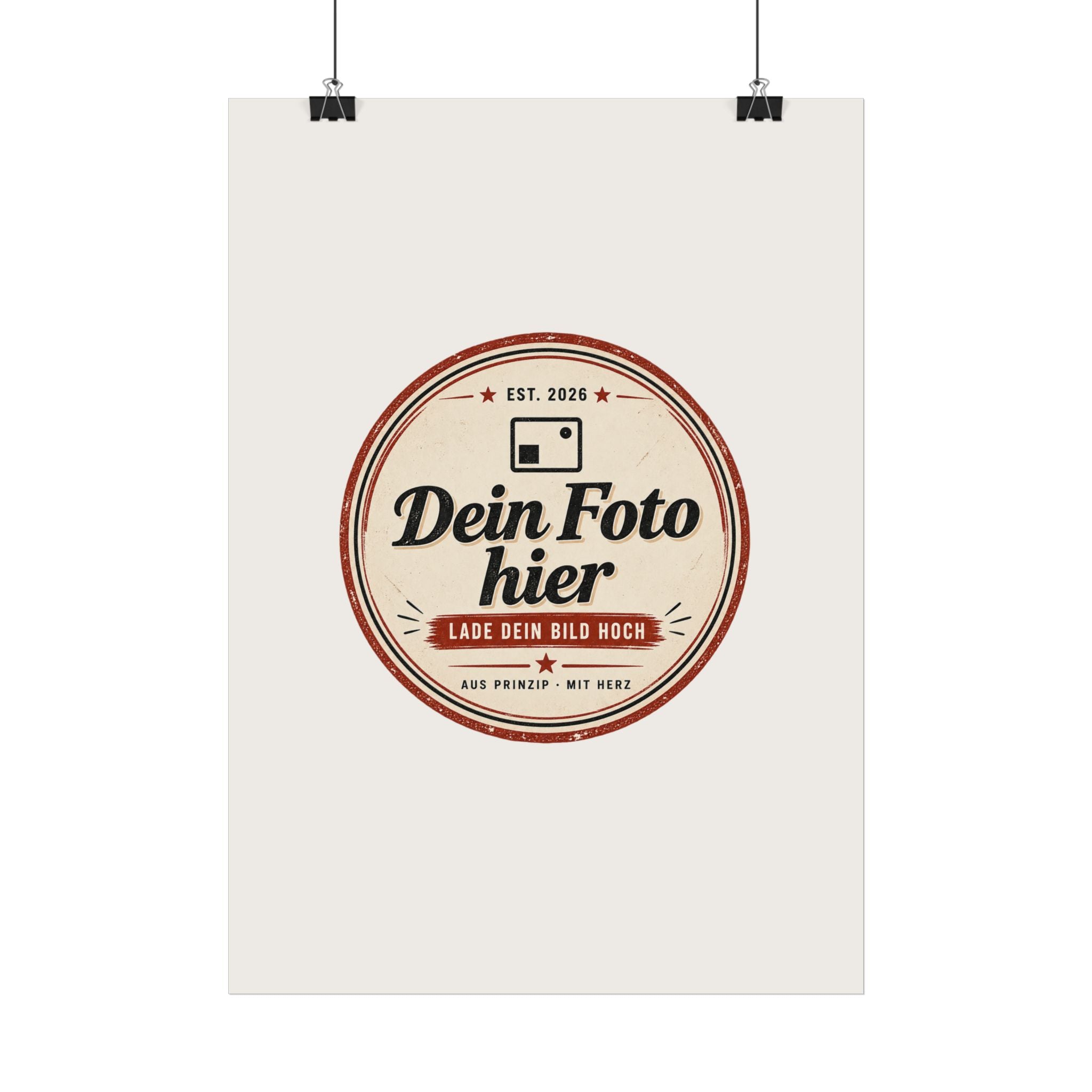 Personalise your poster with a photo – Design your own wall art and have it printed