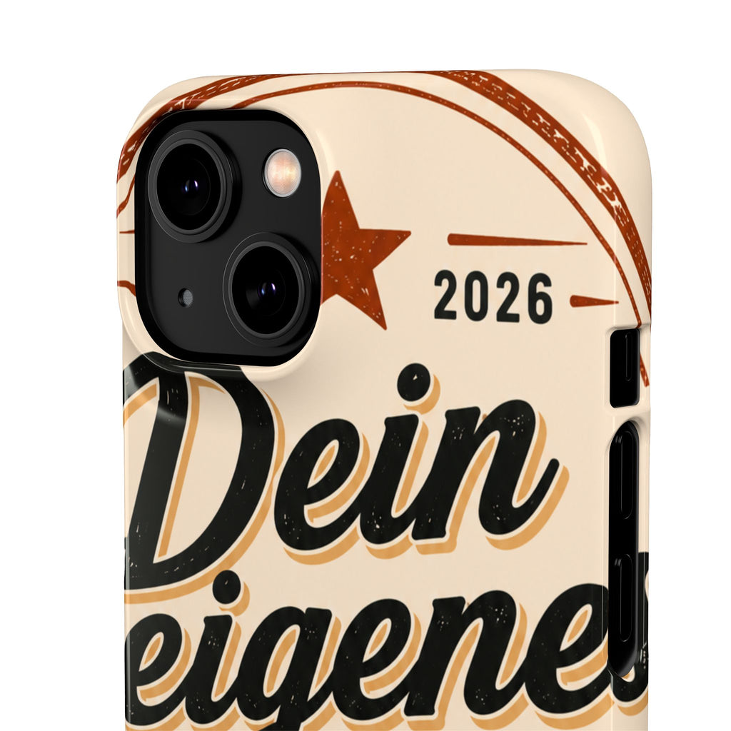 Phone Case — Retro "Dein eigenes Design" Customizable Snap Case