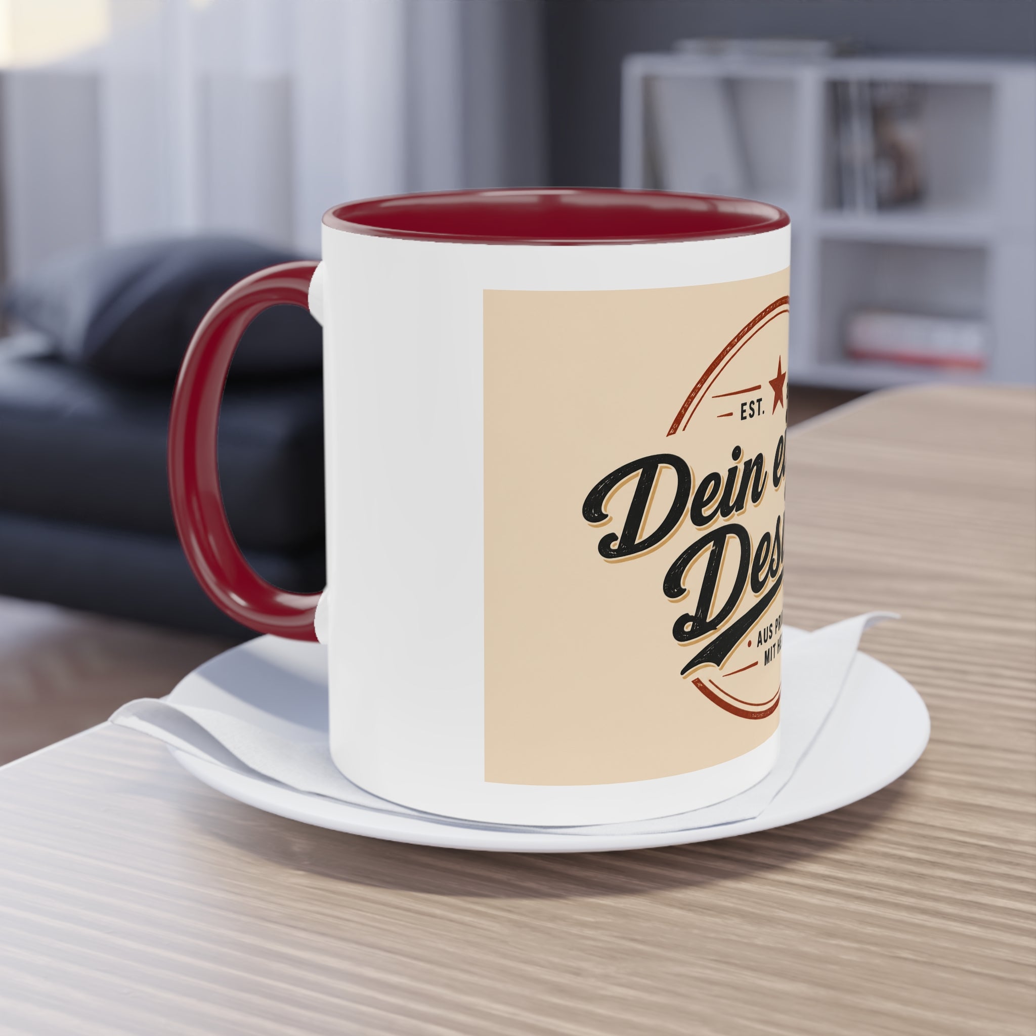 Zweifarbige Tasse personalisiert – Kaffeetasse 11oz mit eigenem Design bedrucken
