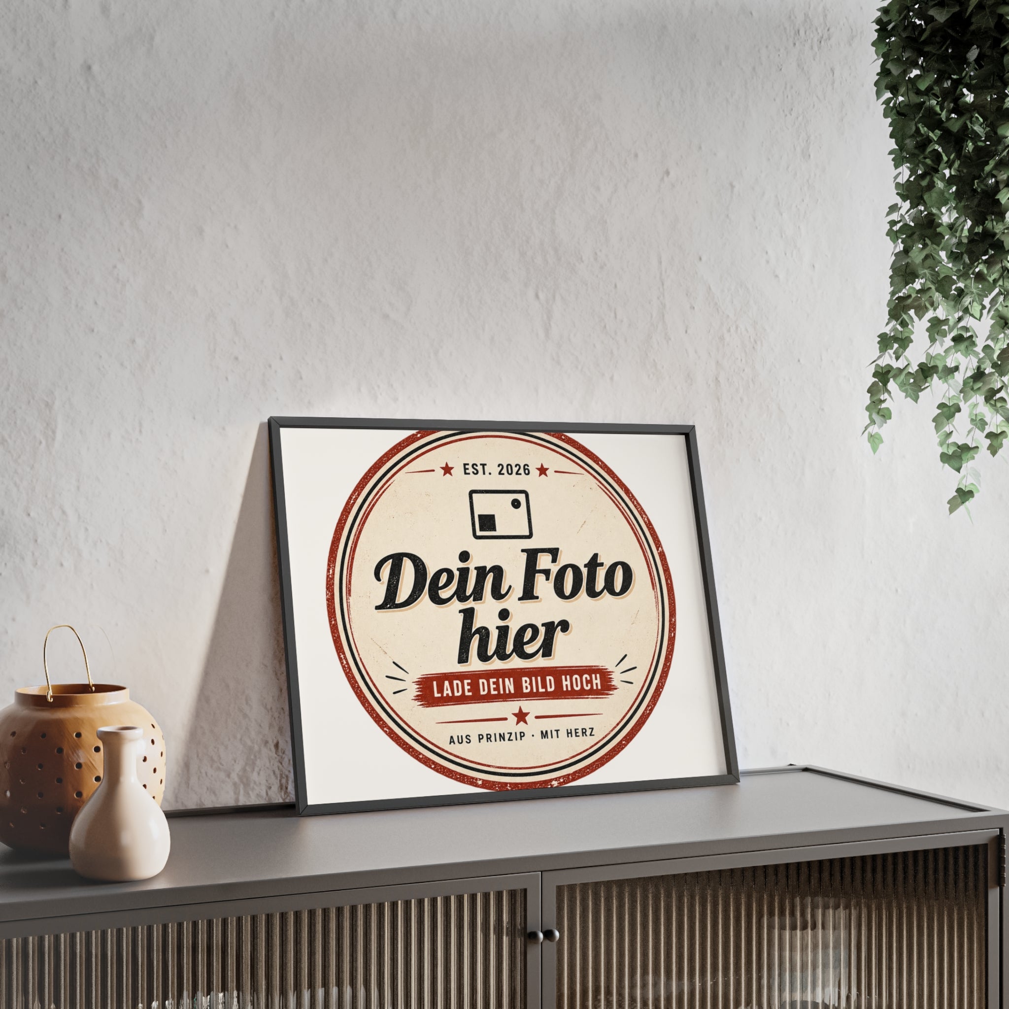 Personalized poster with wooden frame – Design a wall art with your own photo