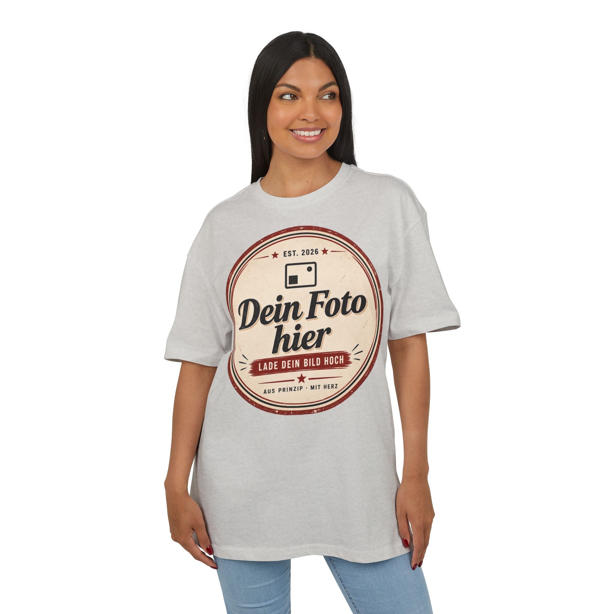 Oversize T-shirt personalized with photo - Design your own oversized shirt