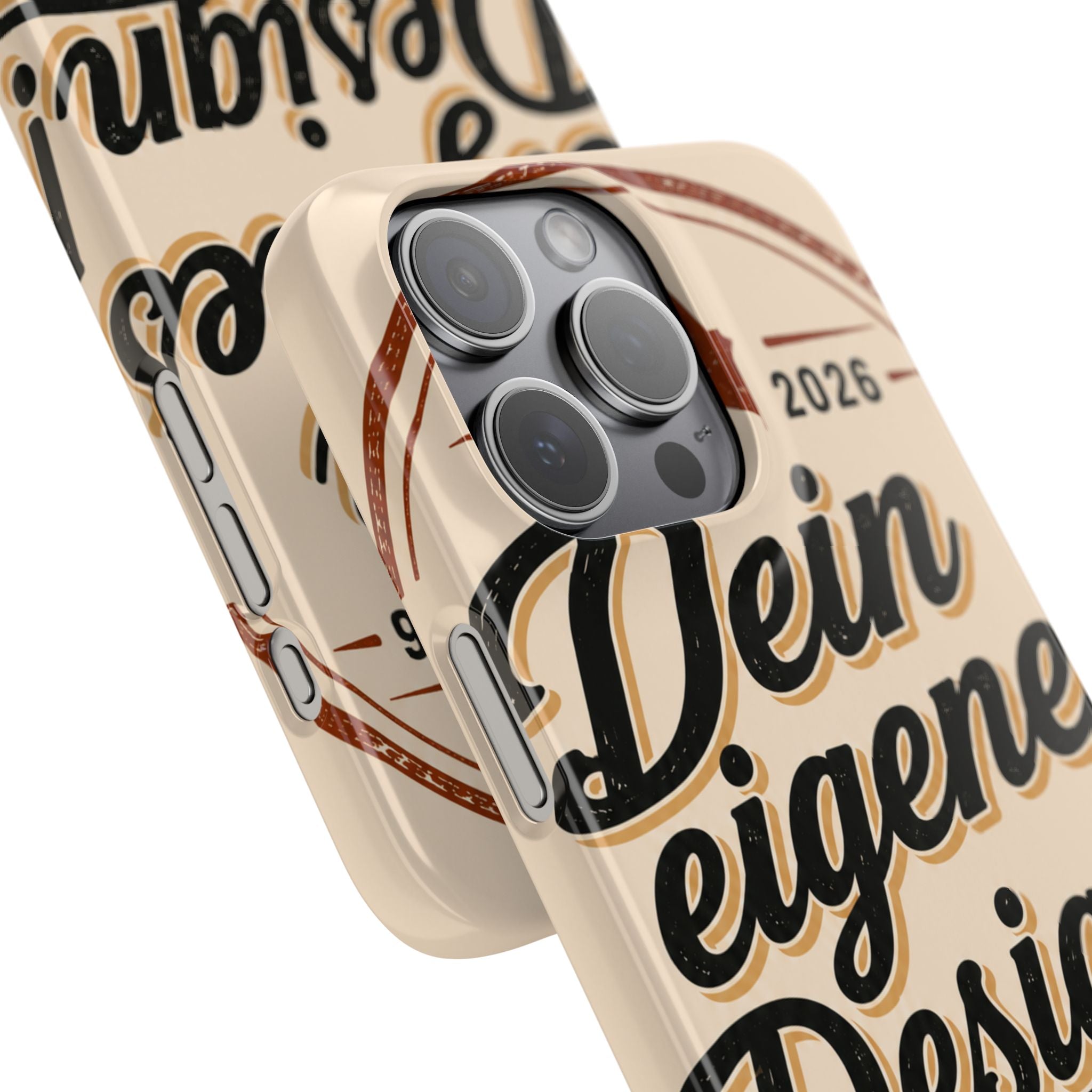 Phone Case — Retro "Dein eigenes Design" Customizable Snap Case