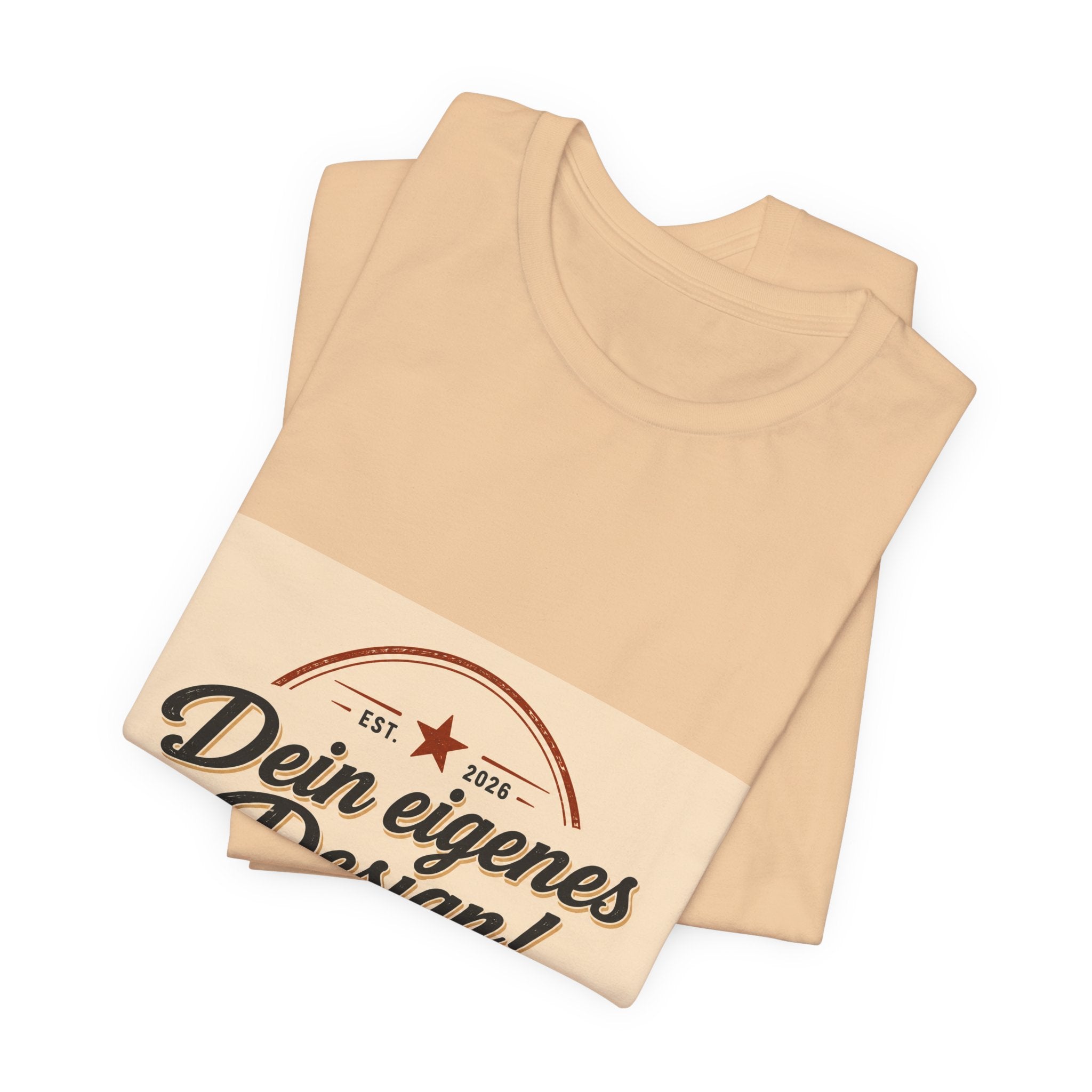 Custom Vintage Badge T-Shirt — "Dein eigenes Design" Personalized Tee