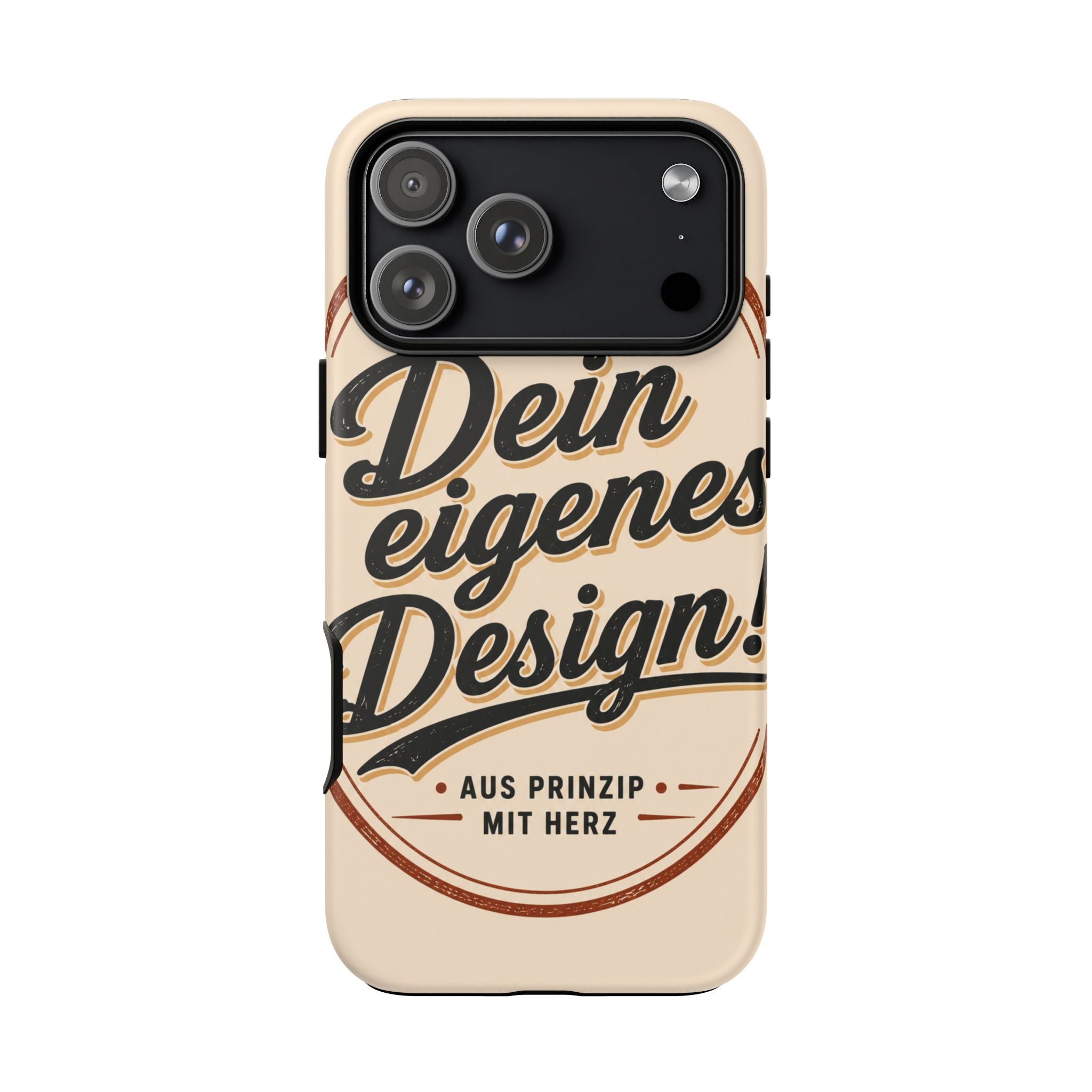 Custom Tough Phone Case — "Dein eigenes Design" Vintage Script Tough Case