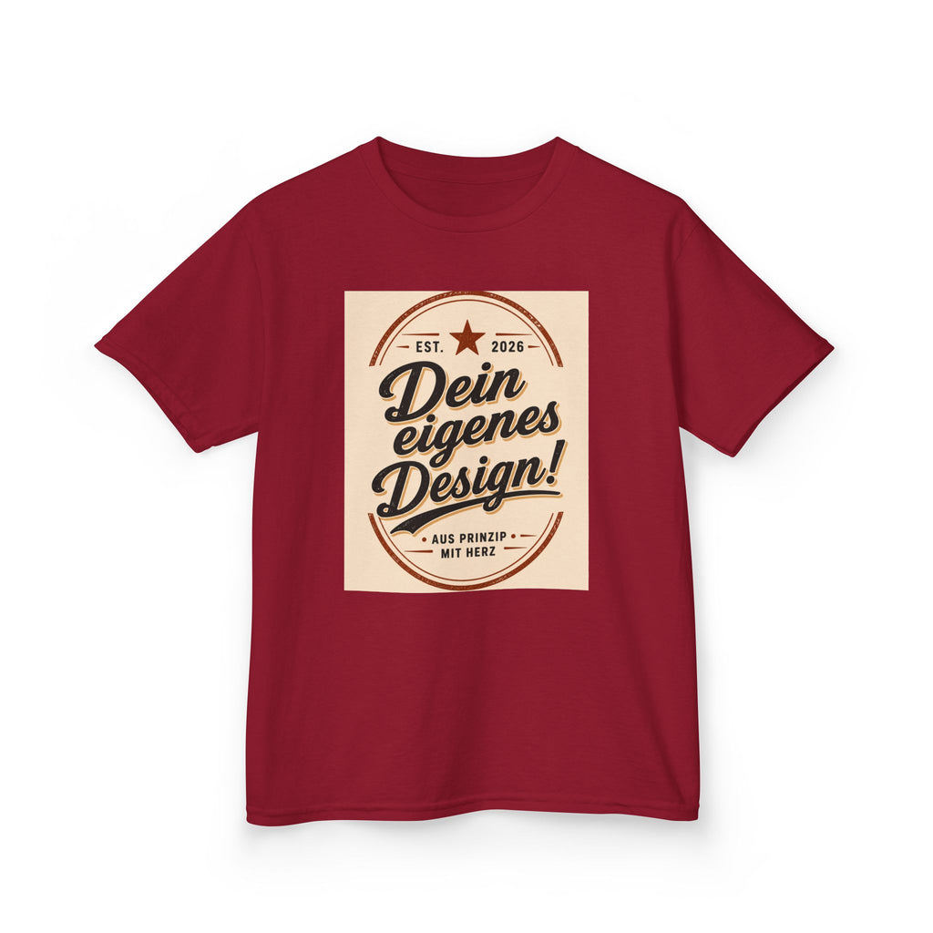 Kids T‑Shirt — "Dein eigenes Design!" Vintage Badge Graphic