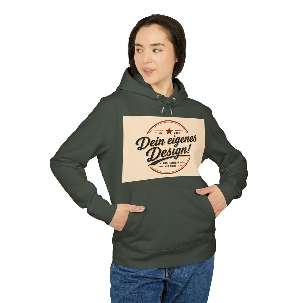 Hoodie — "Dein eigenes Design!" Vintage Badge Pullover