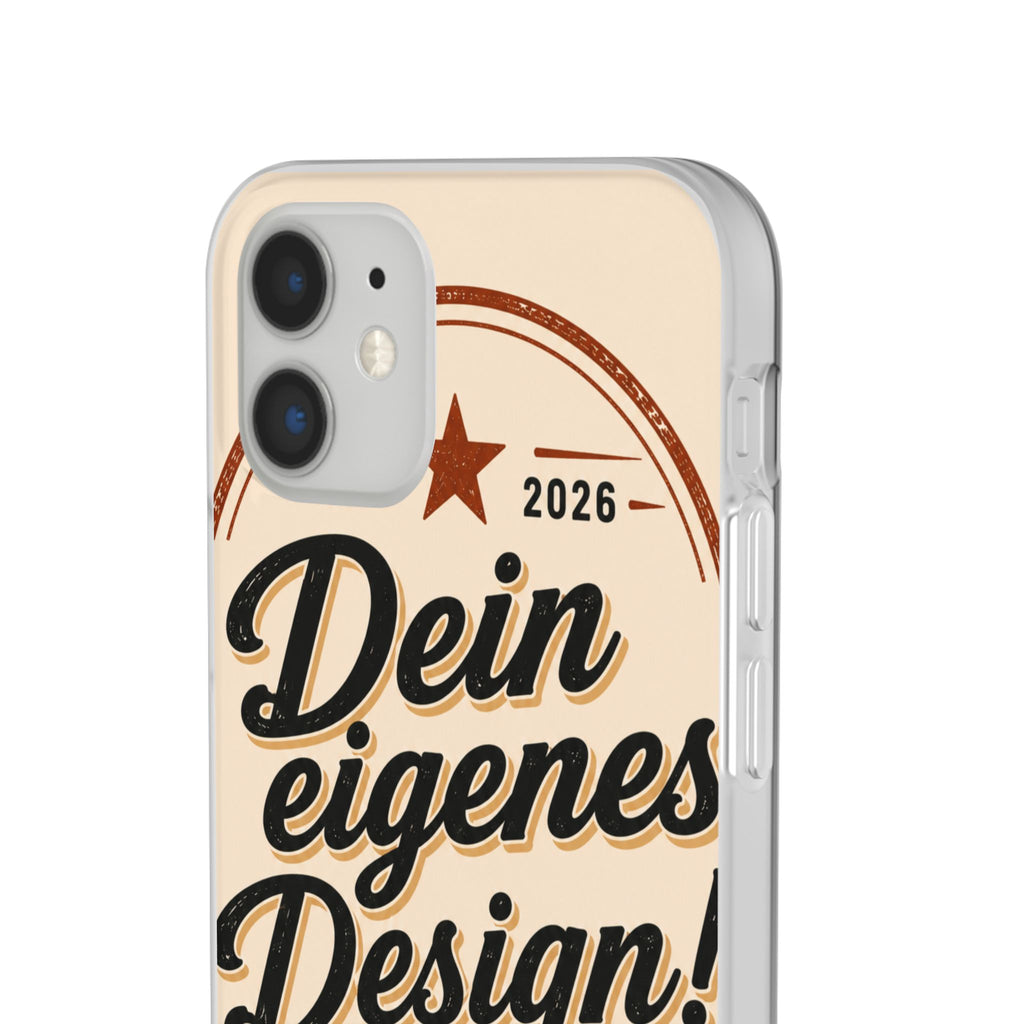 Phone Case — "Dein eigenes Design" Vintage Script Personalized Protective Case