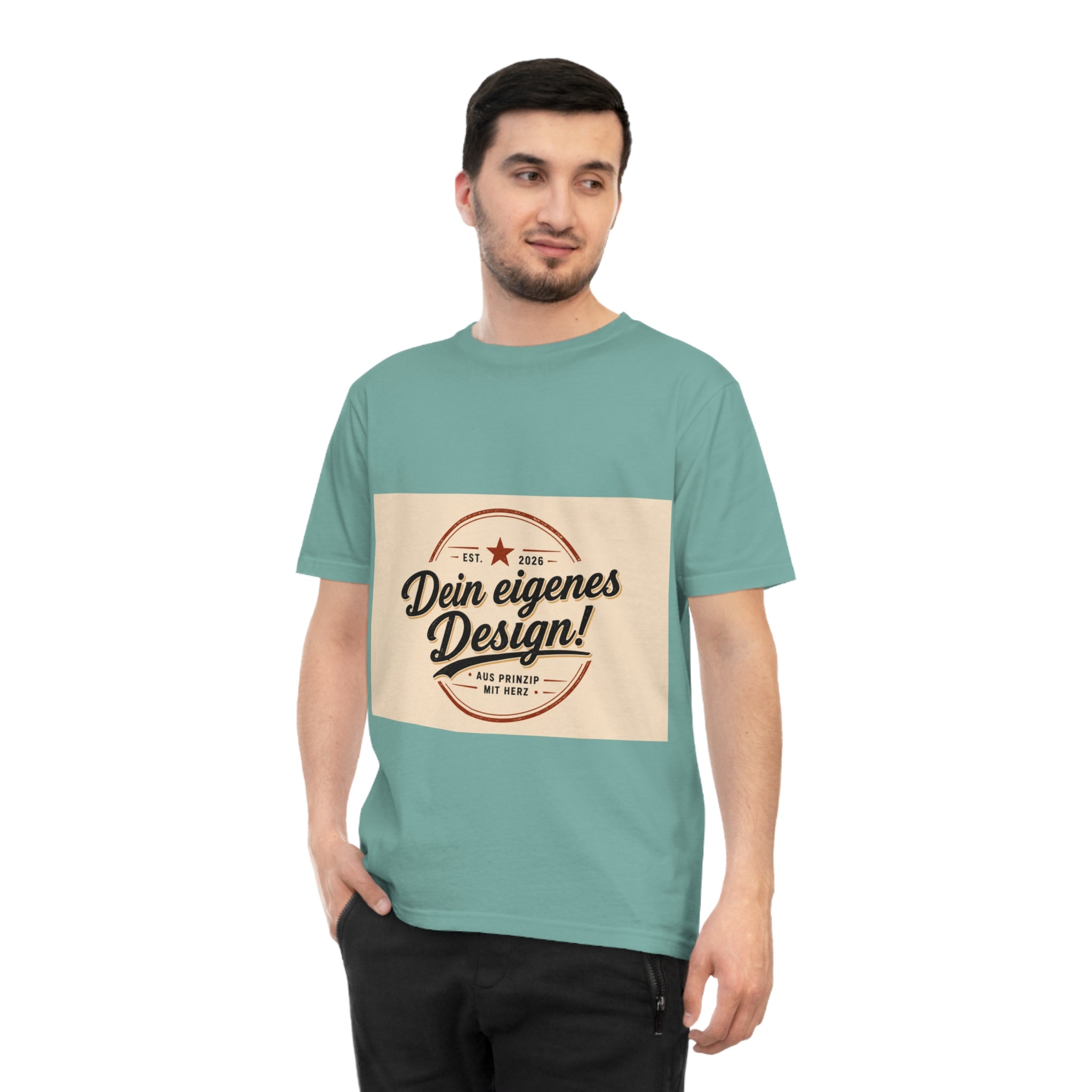 Vintage Badge T‑Shirt — "Dein eigenes Design!" Custom Retro Graphic Tee