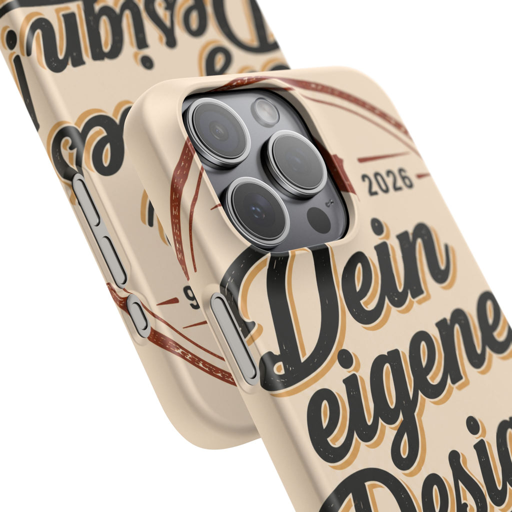 Phone Case — Retro "Dein eigenes Design" Customizable Snap Case