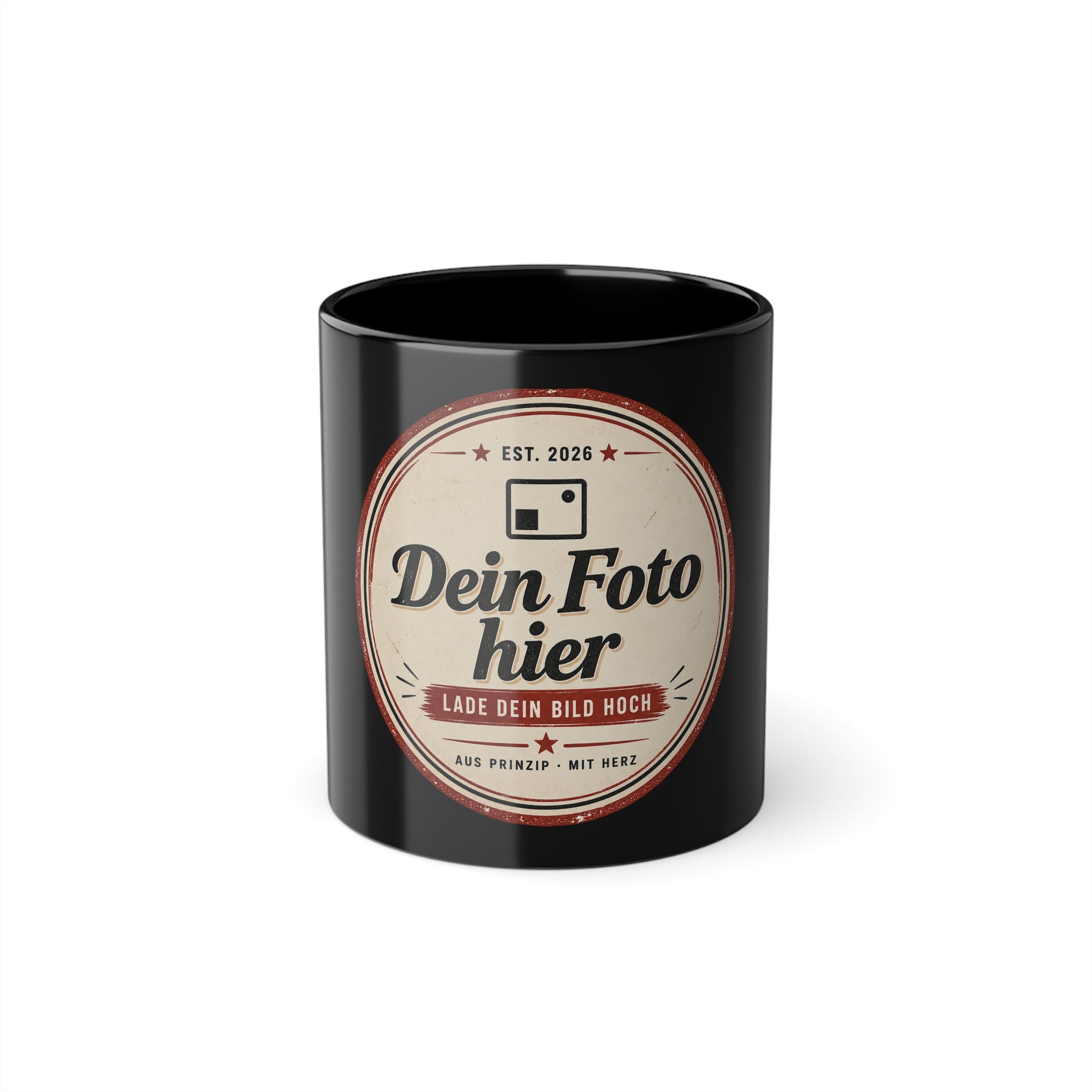 Black Mug personalized – Print your own design on an 11oz coffee mug