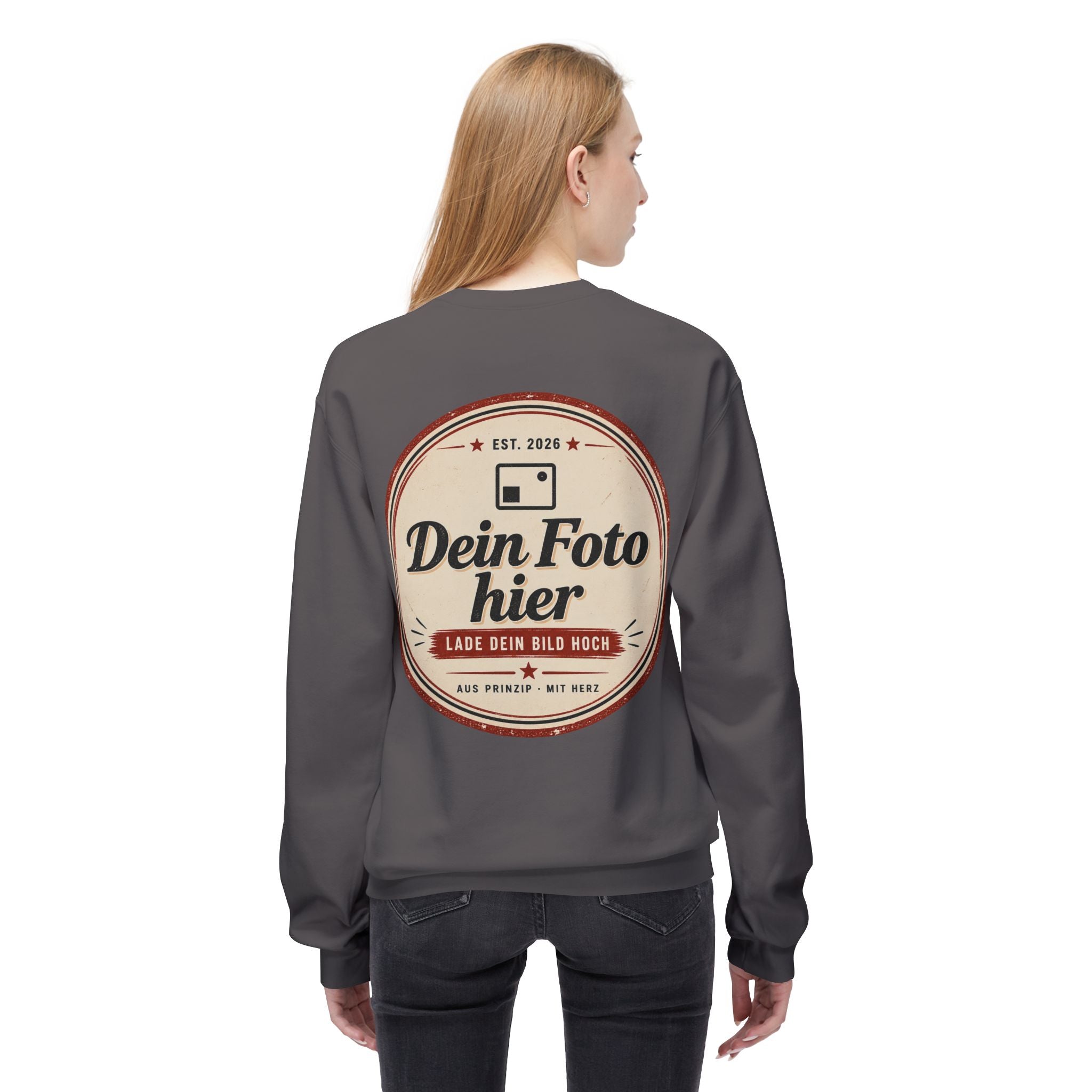 Sweatshirt personalized with photo – Design and print your own crewneck