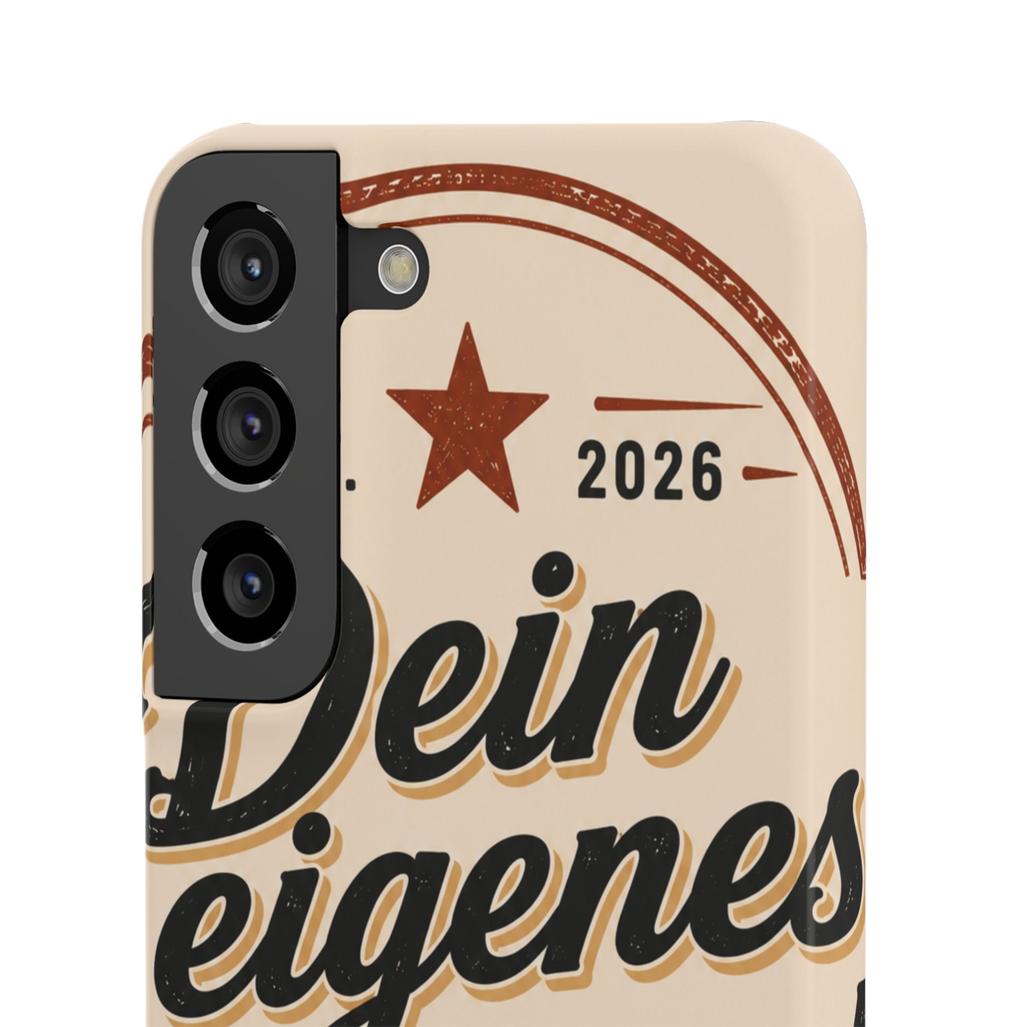 Phone Case — Retro "Dein eigenes Design" Customizable Snap Case