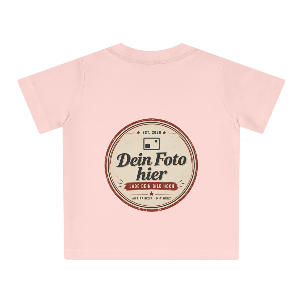 Baby T-Shirt personalisiert mit eigenem Design – Babykleidung 0–3 Jahre bedrucken