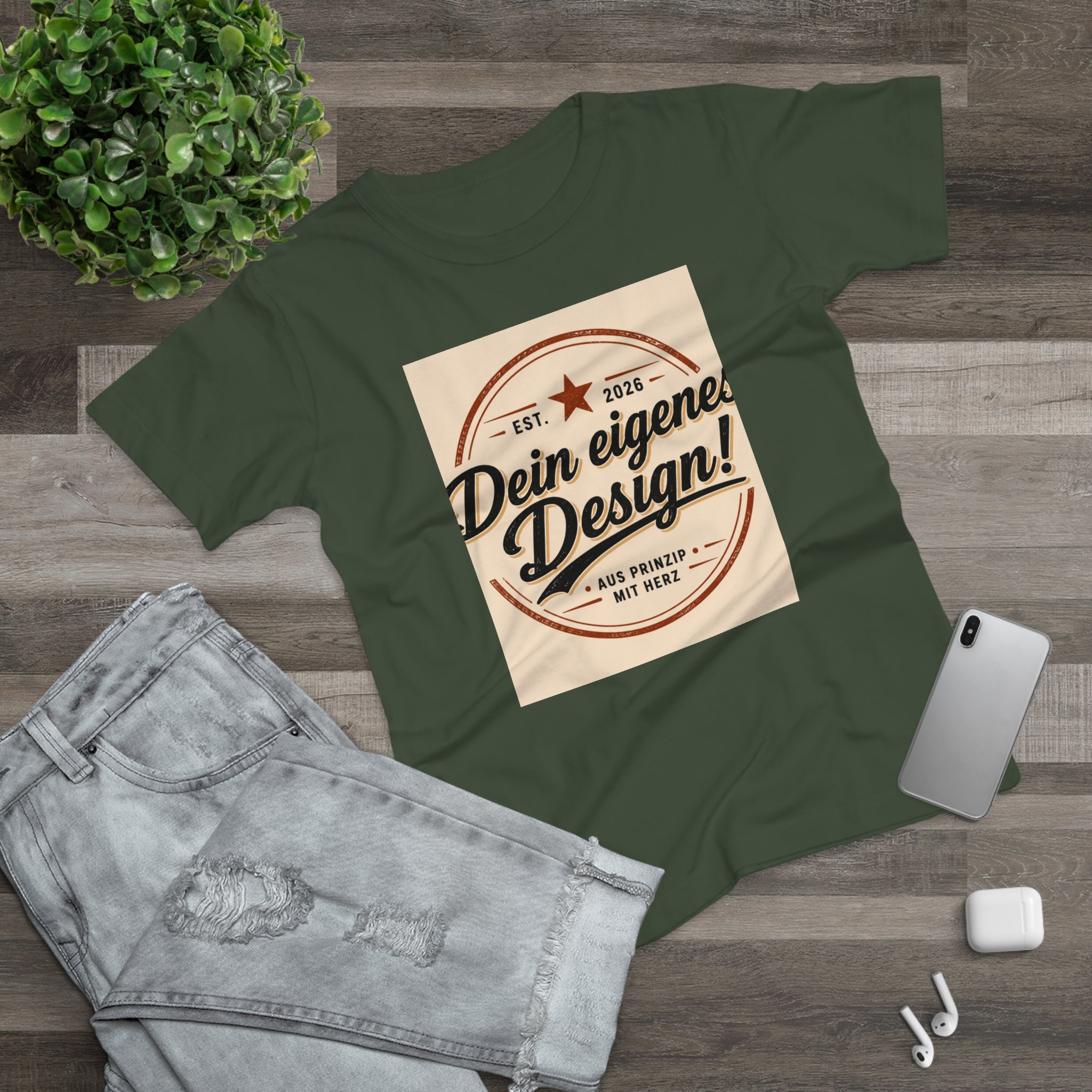Women’s T-Shirt “Dein eigenes Design!” Vintage Badge Tee
