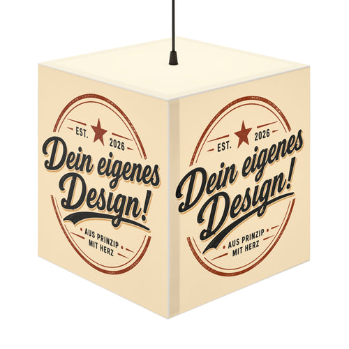 Cube Lamp — Personalized "Dein eigenes Design!" Hanging Light
