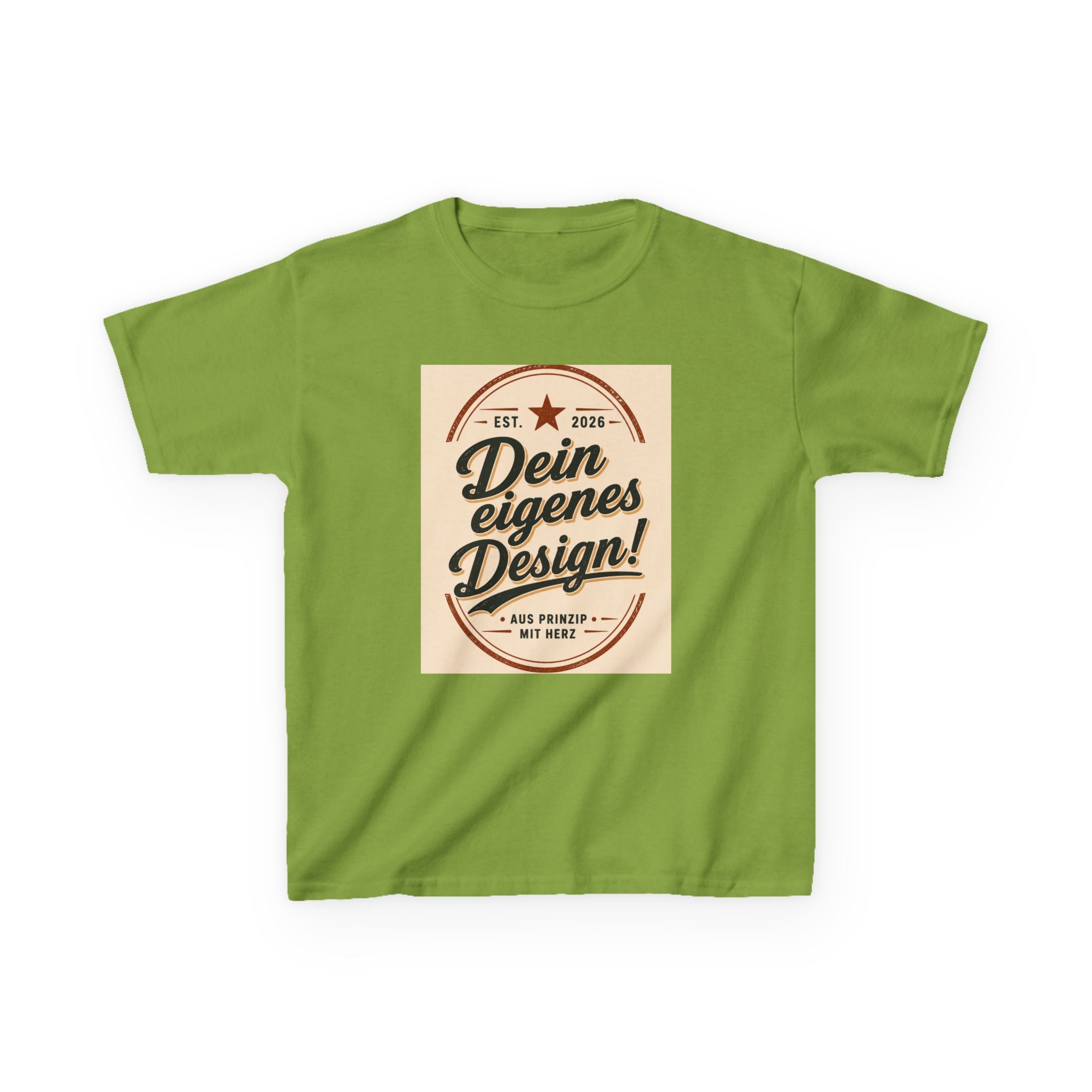 Kids T‑Shirt — "Dein eigenes Design!" Vintage Badge Graphic