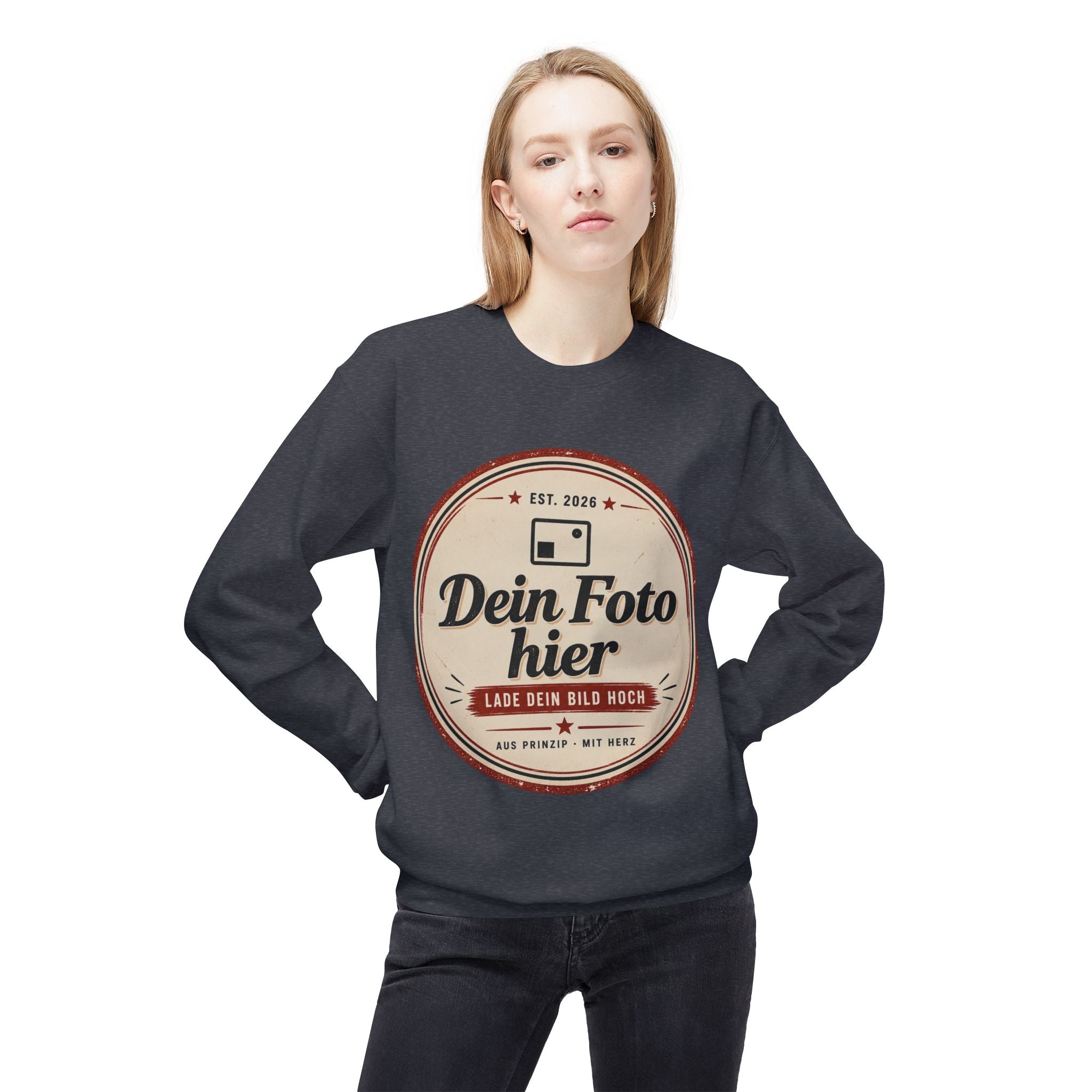 Sweatshirt personalized with photo – Design and print your own crewneck