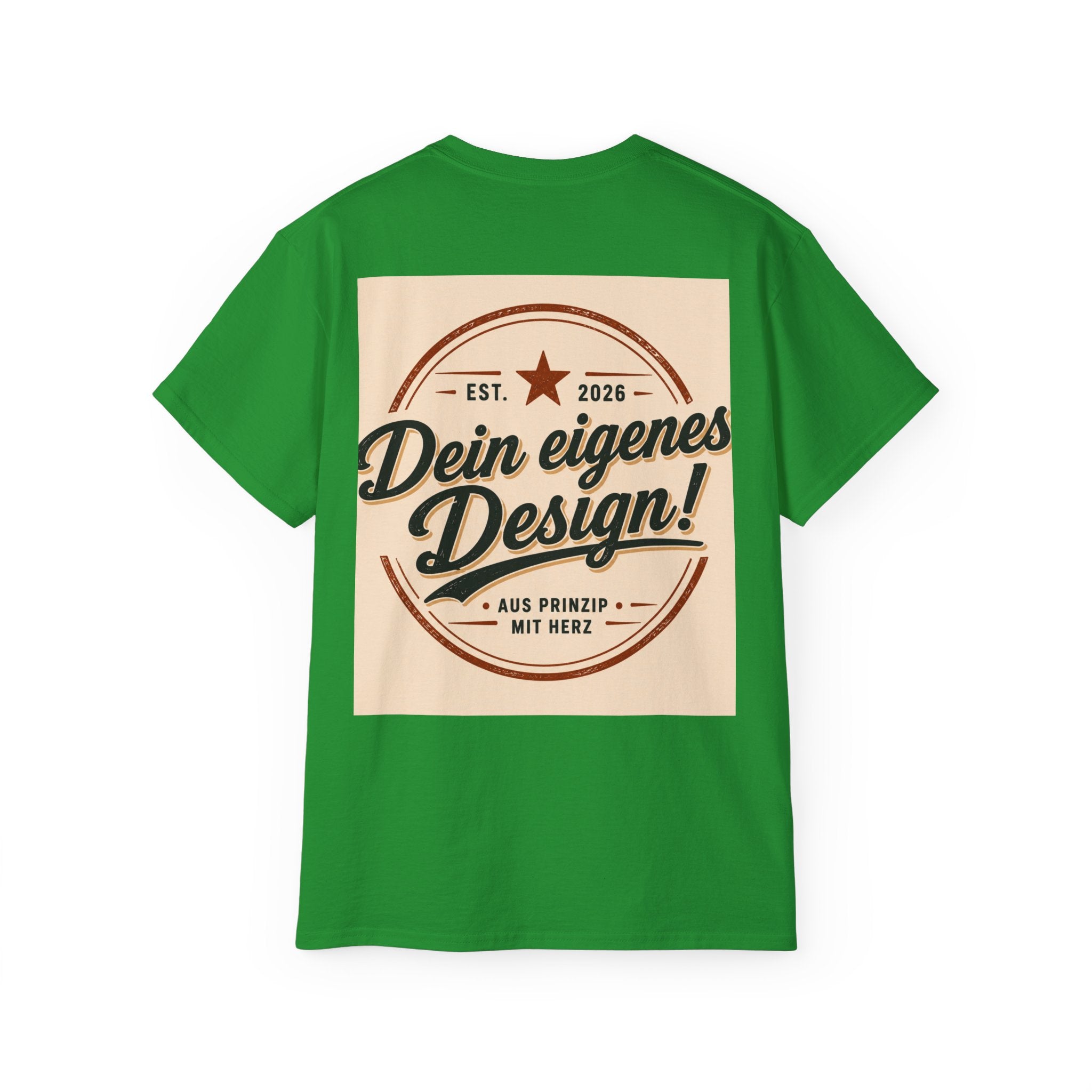 Vintage Badge T‑Shirt — "Dein eigenes Design!" Graphic Tee