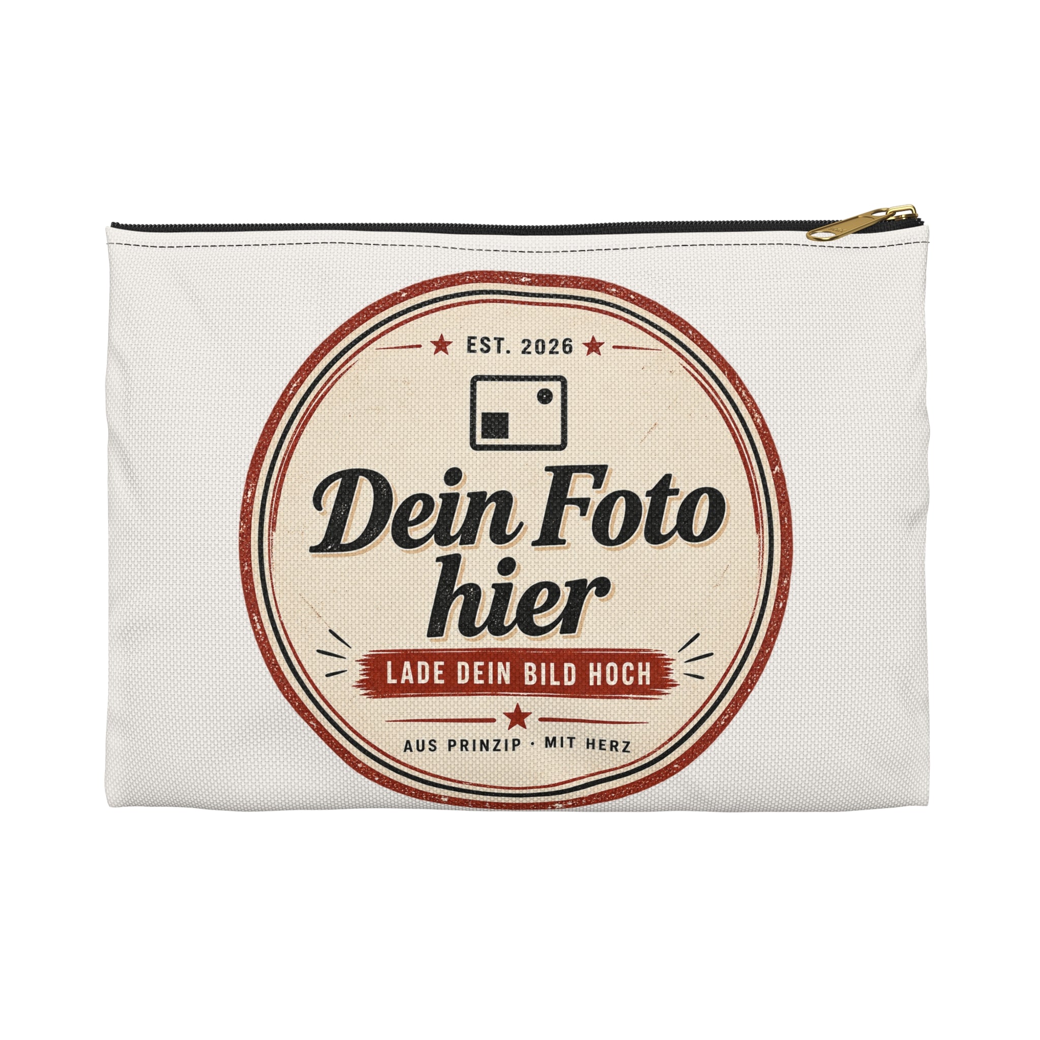 Zipper Pouch personalized with photo – Design your own cosmetic bag