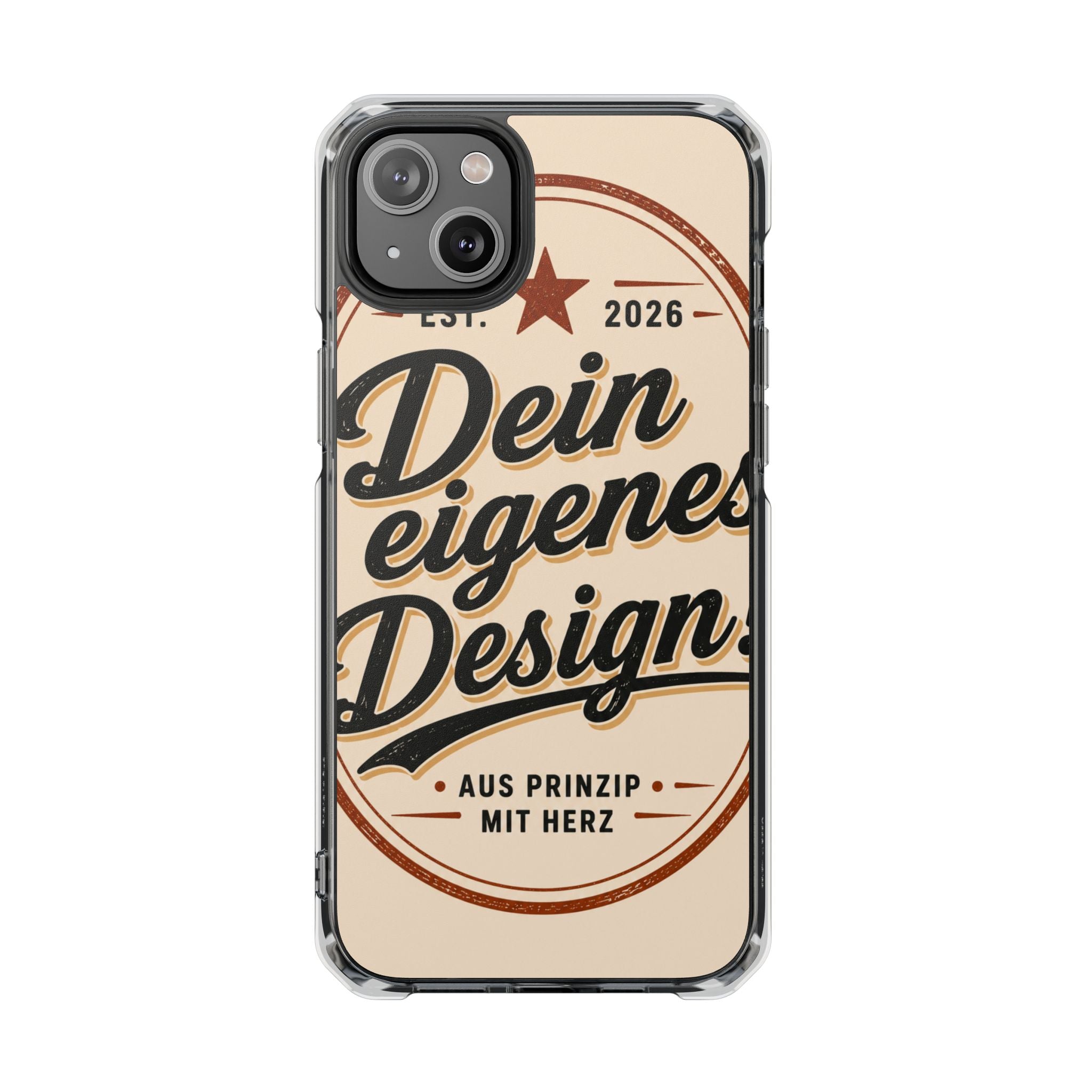 Clear Magnetic Phone Case — Custom Print “Dein eigenes Design”