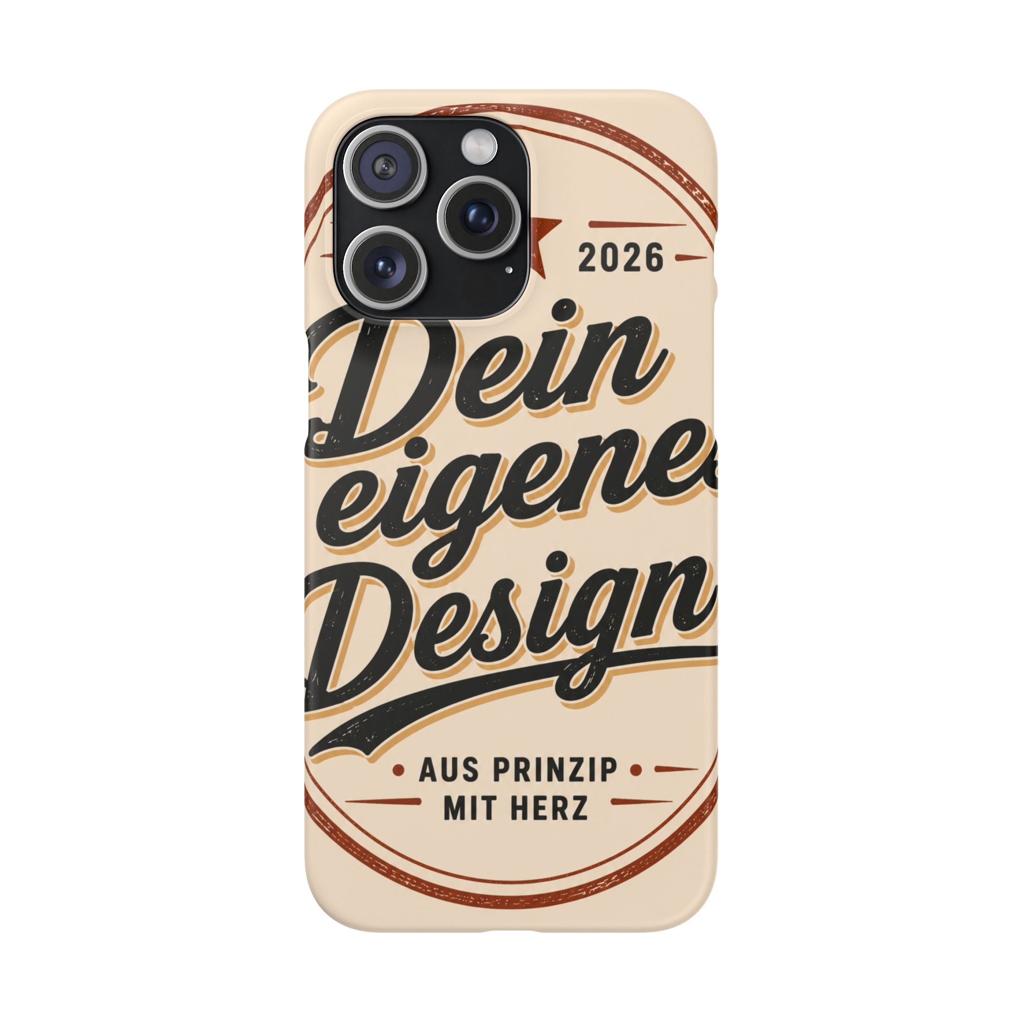 Phone Case — Retro "Dein eigenes Design" Customizable Snap Case