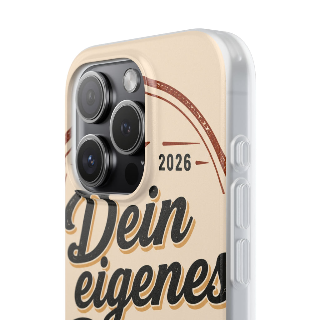 Phone Case — "Dein eigenes Design" Vintage Script Personalized Protective Case