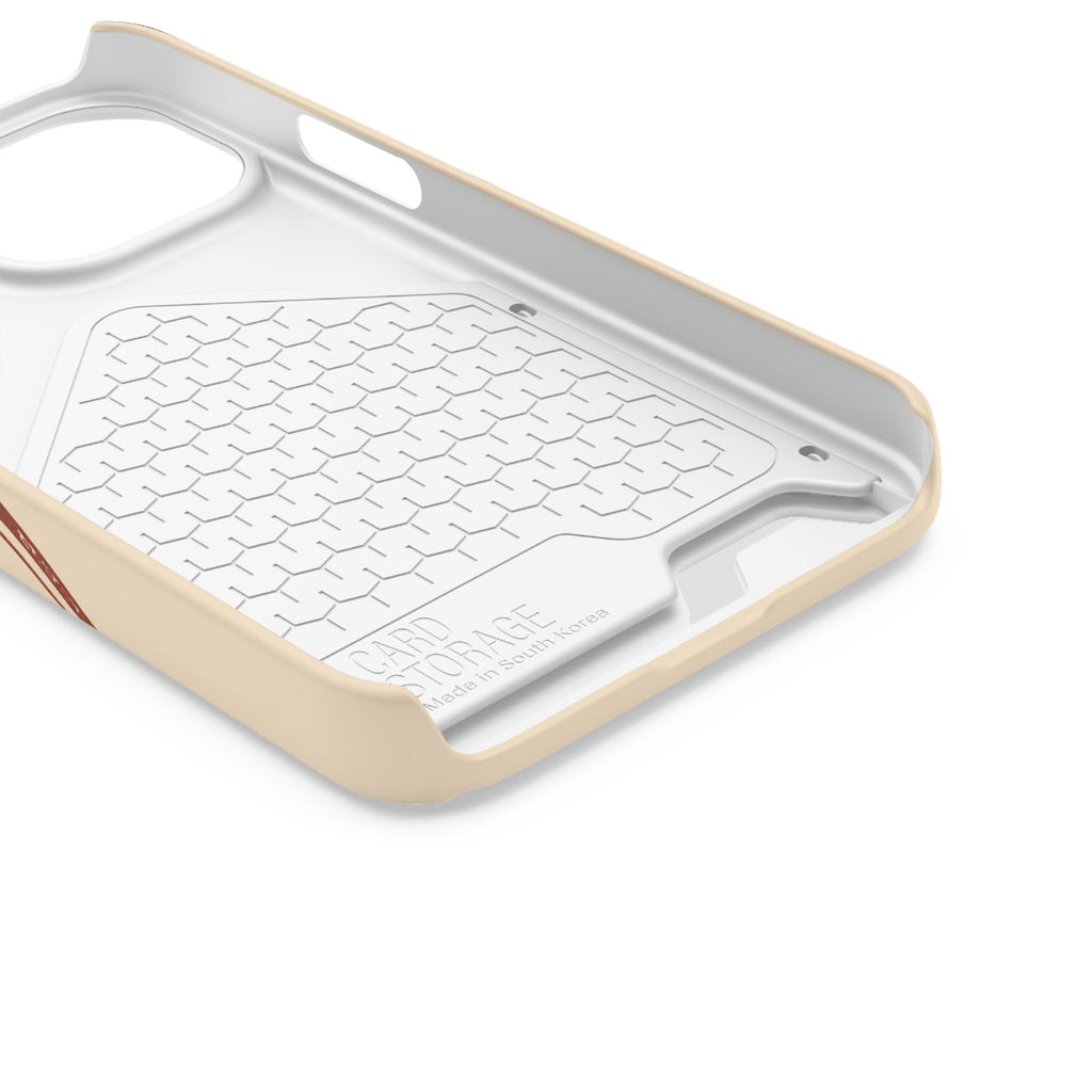 Retro Script Phone Case with Card Holder — "Dein eigenes Design!"
