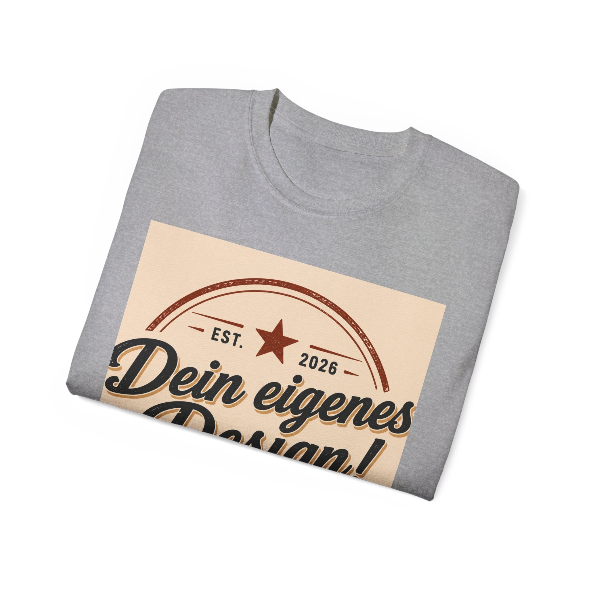 Vintage Badge T‑Shirt — "Dein eigenes Design!" Graphic Tee