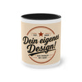 Personalized Two-Tone Coffee Mug — "Dein eigenes Design!" 11oz