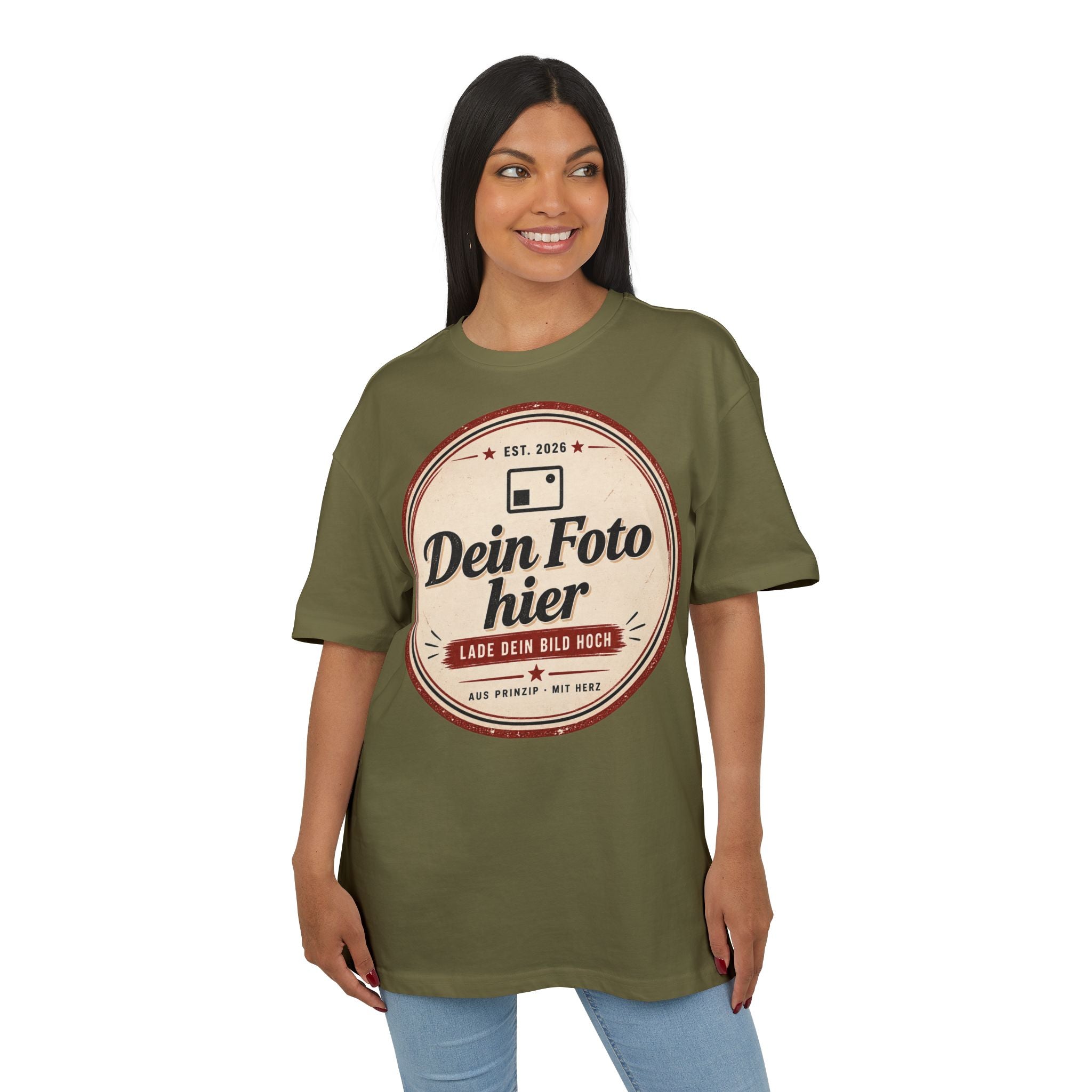 Oversize T-shirt personalized with photo - Design your own oversized shirt