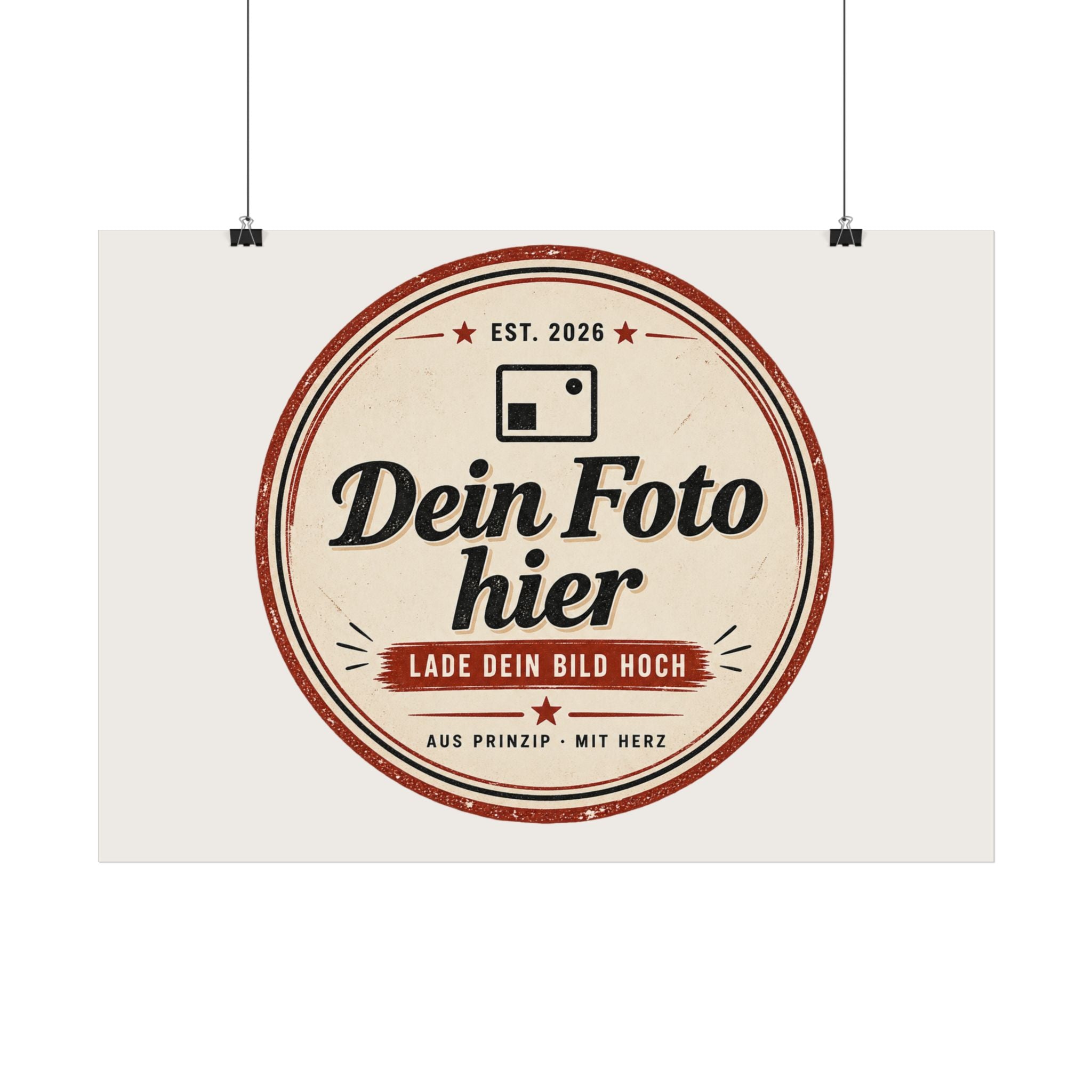 Personalise your poster with a photo – Design your own wall art and have it printed