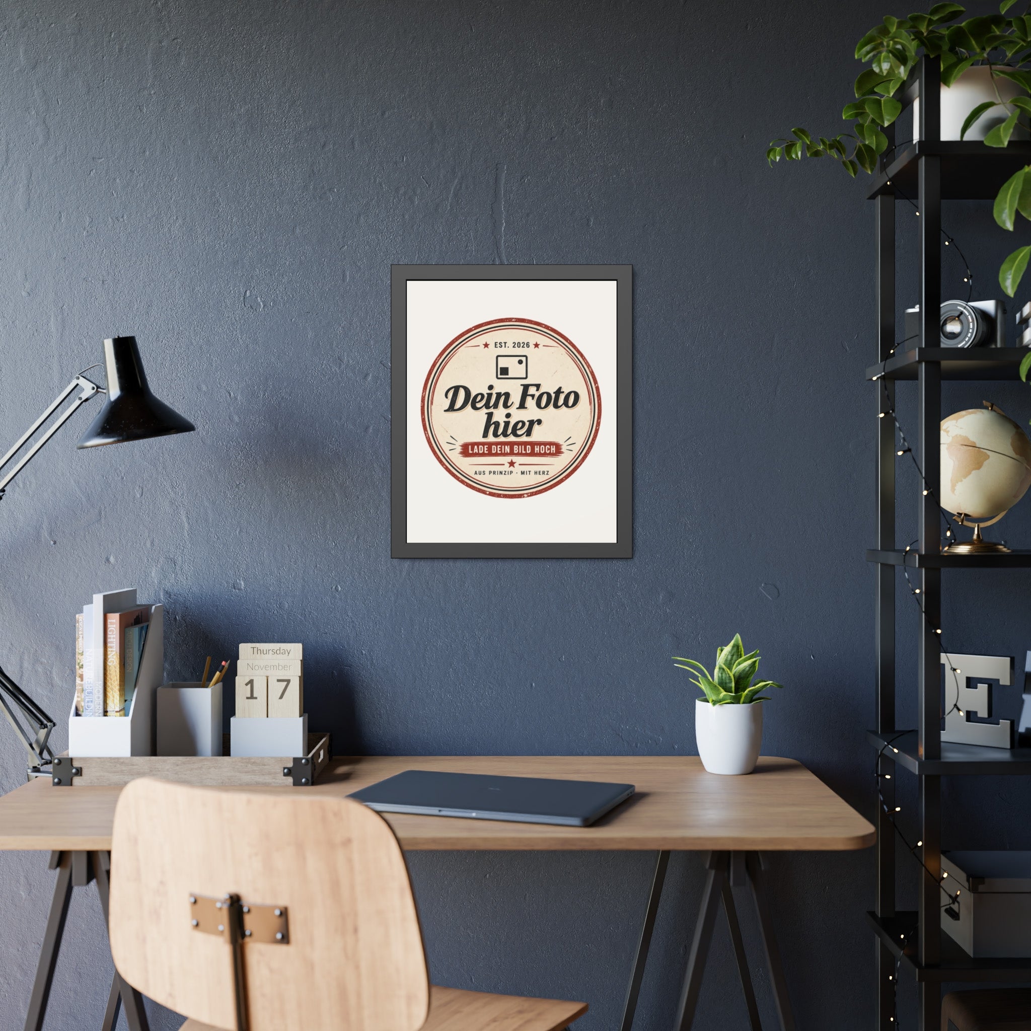 Personalised Poster with Frame – Black Photo Frame with Your Own Photo