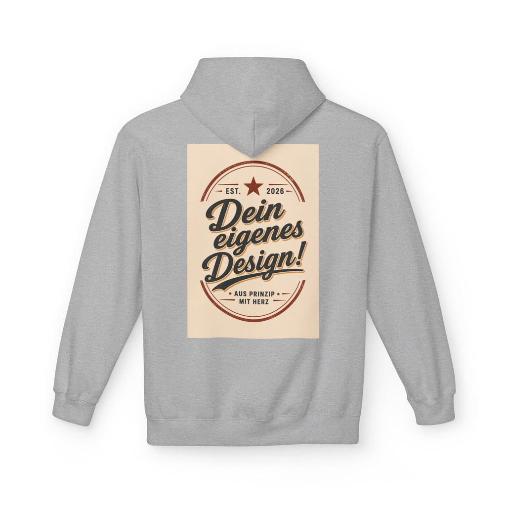 Hoodie — Custom Vintage Badge Design (Dein eigenes Design!)