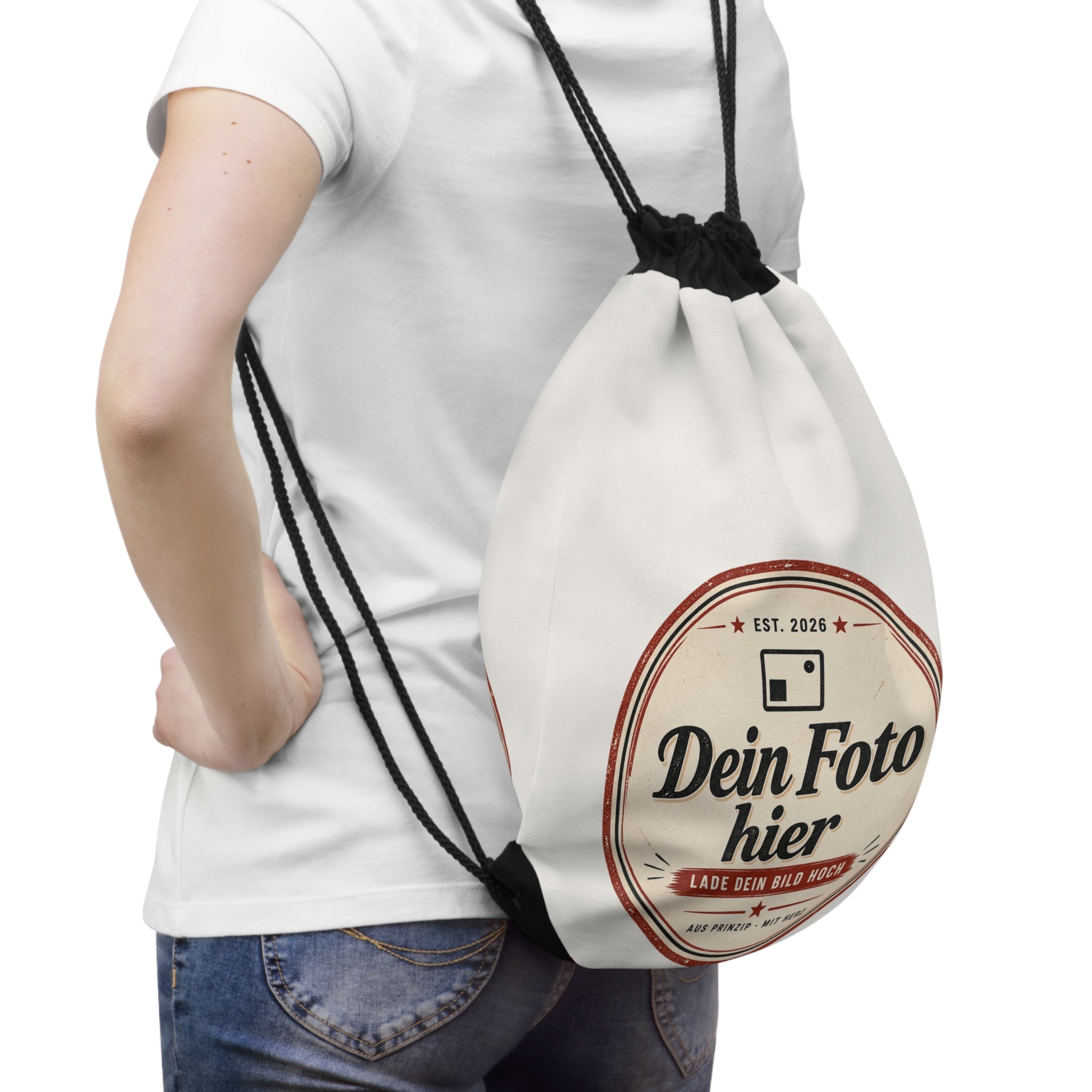 Personalized Drawstring Bag - Design with your own photo