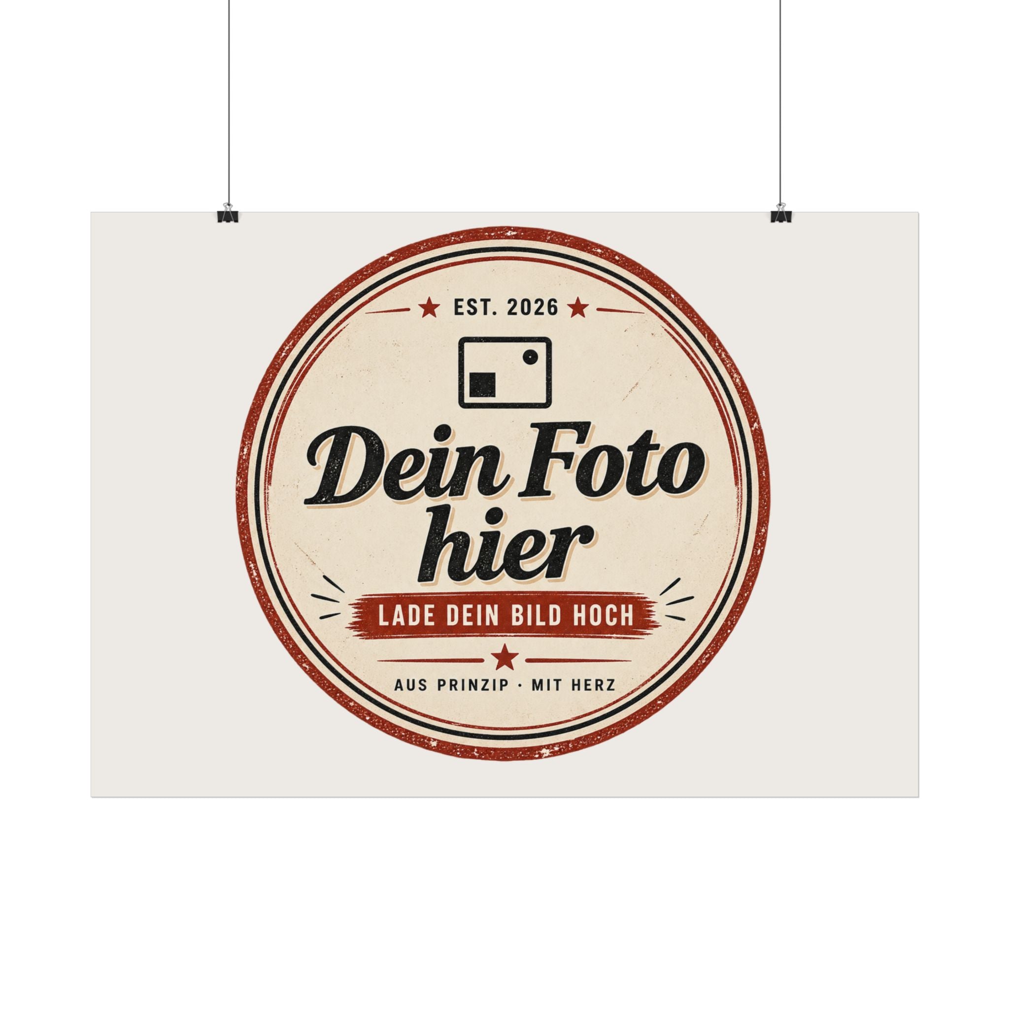 Personalise your poster with a photo – Design your own wall art and have it printed