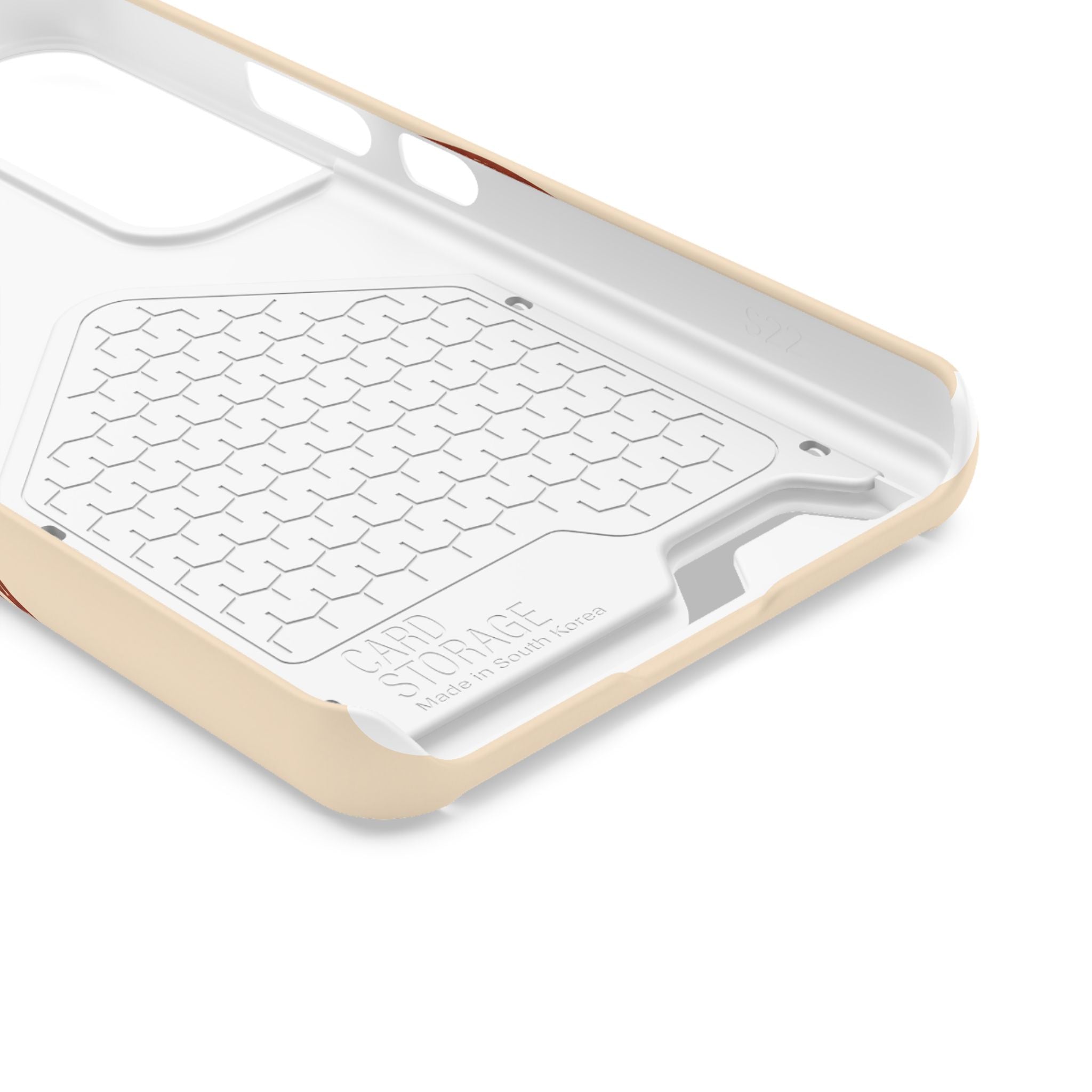 Retro Script Phone Case with Card Holder — "Dein eigenes Design!"
