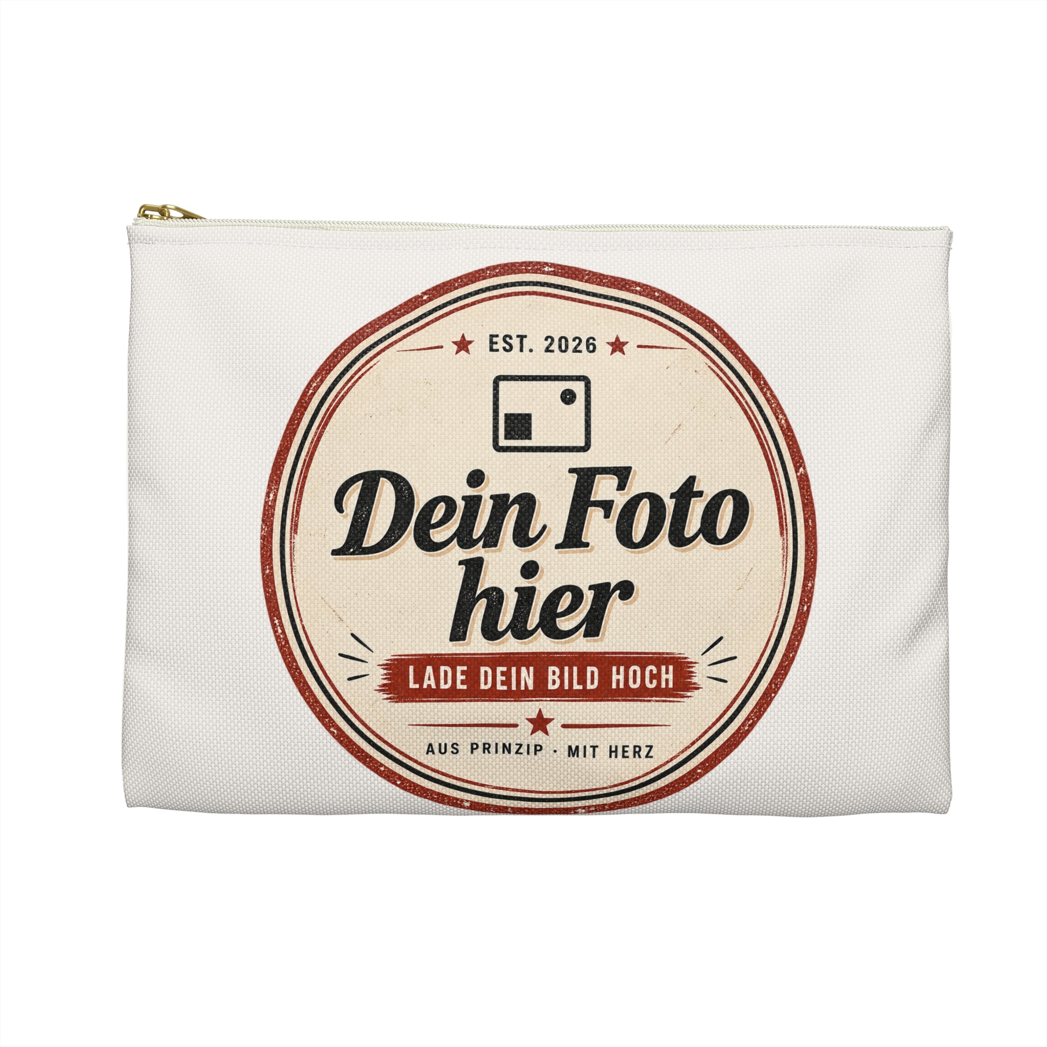 Zipper Pouch personalized with photo – Design your own cosmetic bag