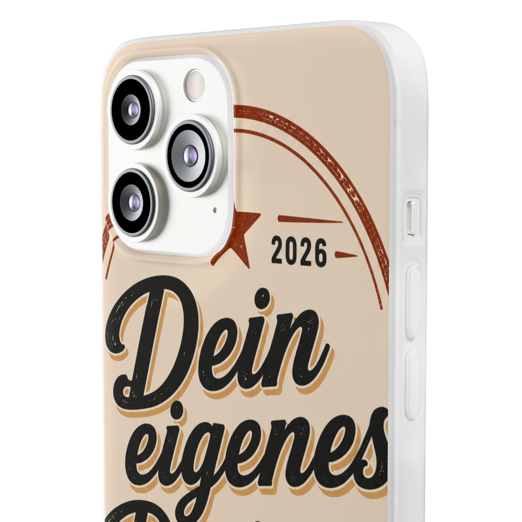 Phone Case — "Dein eigenes Design" Vintage Script Personalized Protective Case