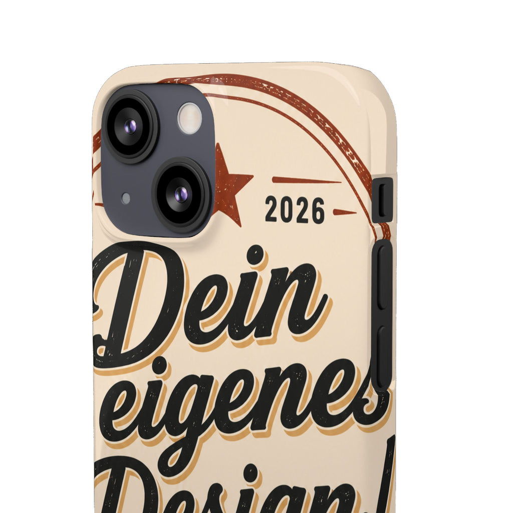 Phone Case — Retro "Dein eigenes Design" Customizable Snap Case
