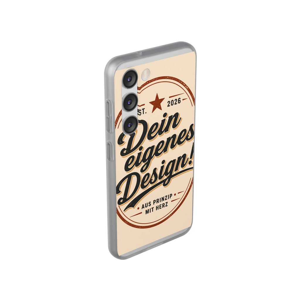 Phone Case — "Dein eigenes Design" Vintage Script Personalized Protective Case