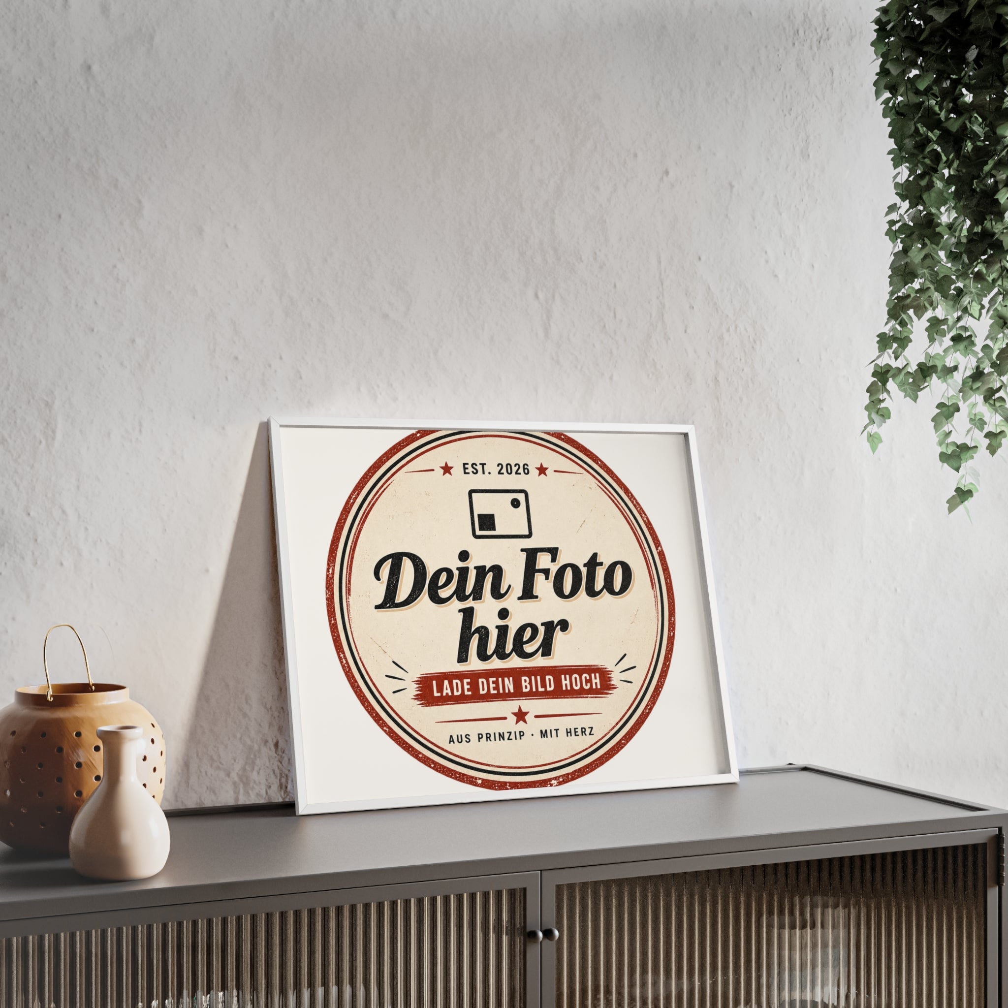 Personalized poster with wooden frame – Design a wall art with your own photo