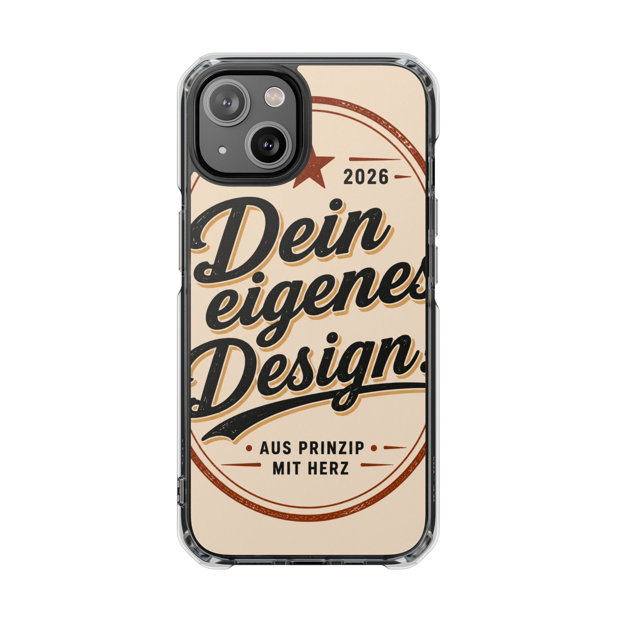 Clear Magnetic Phone Case — Custom Print “Dein eigenes Design”