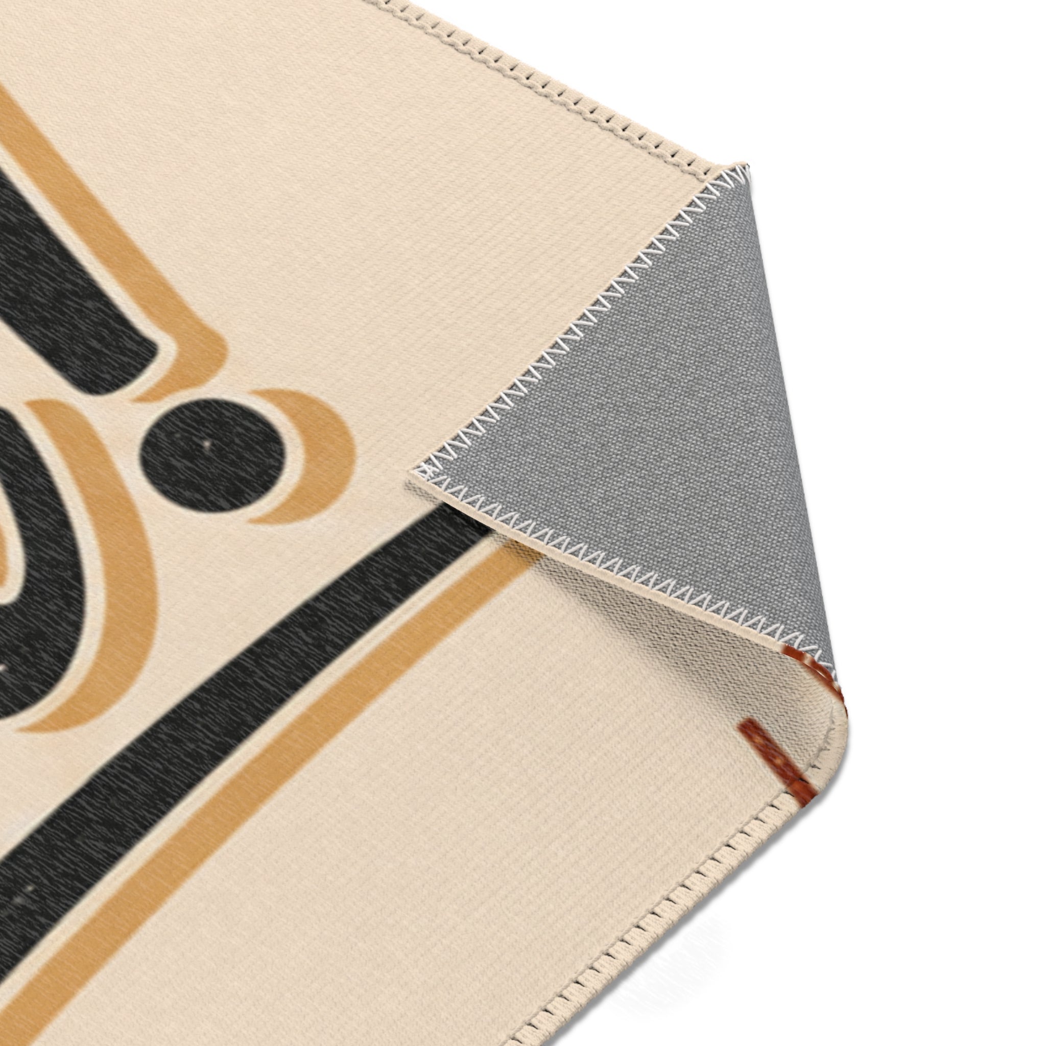Personalized Vintage Area Rug — "Dein eigenes Design!" German Retro Accent Rug