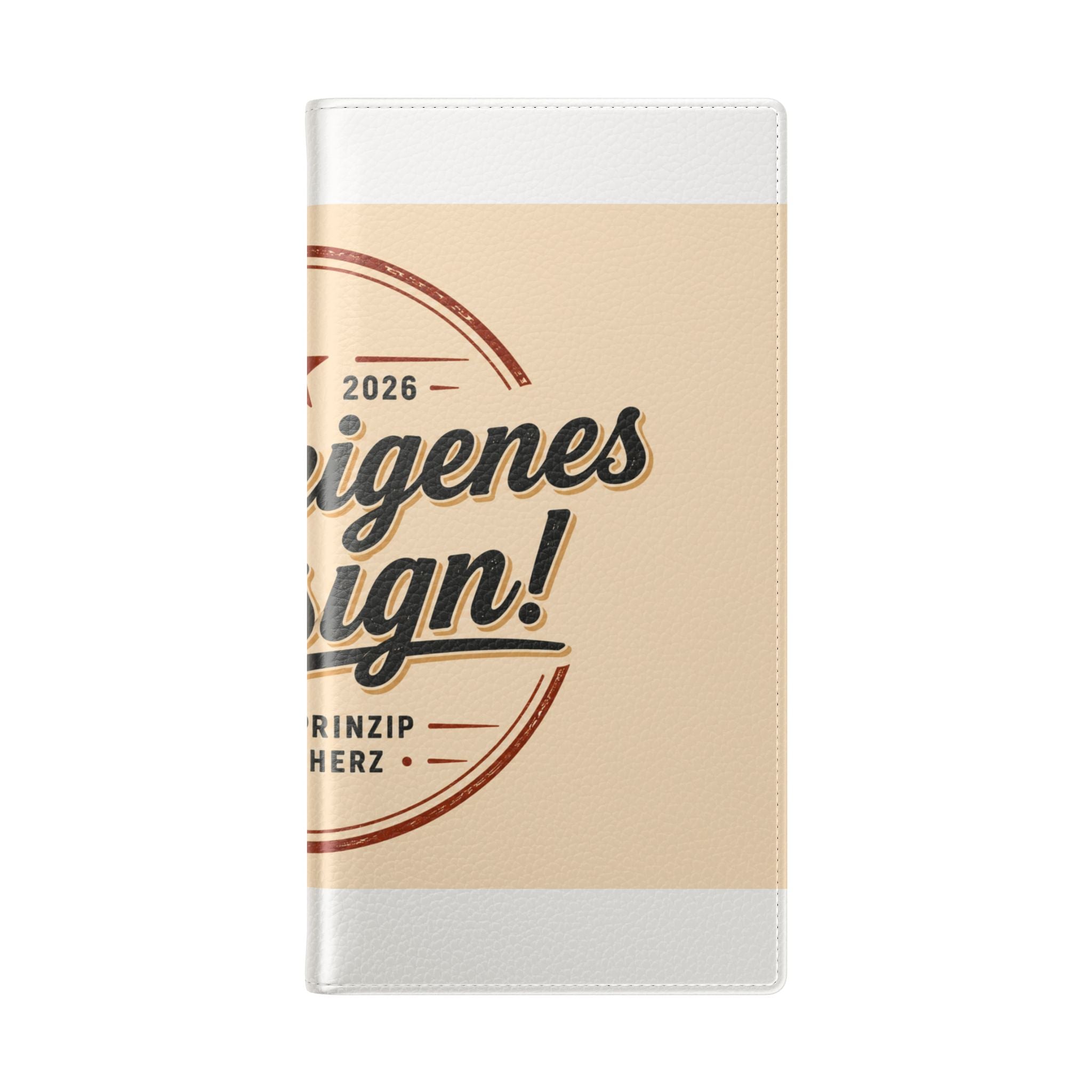 Flip Case Phone Wallet — "Dein eigenes Design!" Vintage Emblem