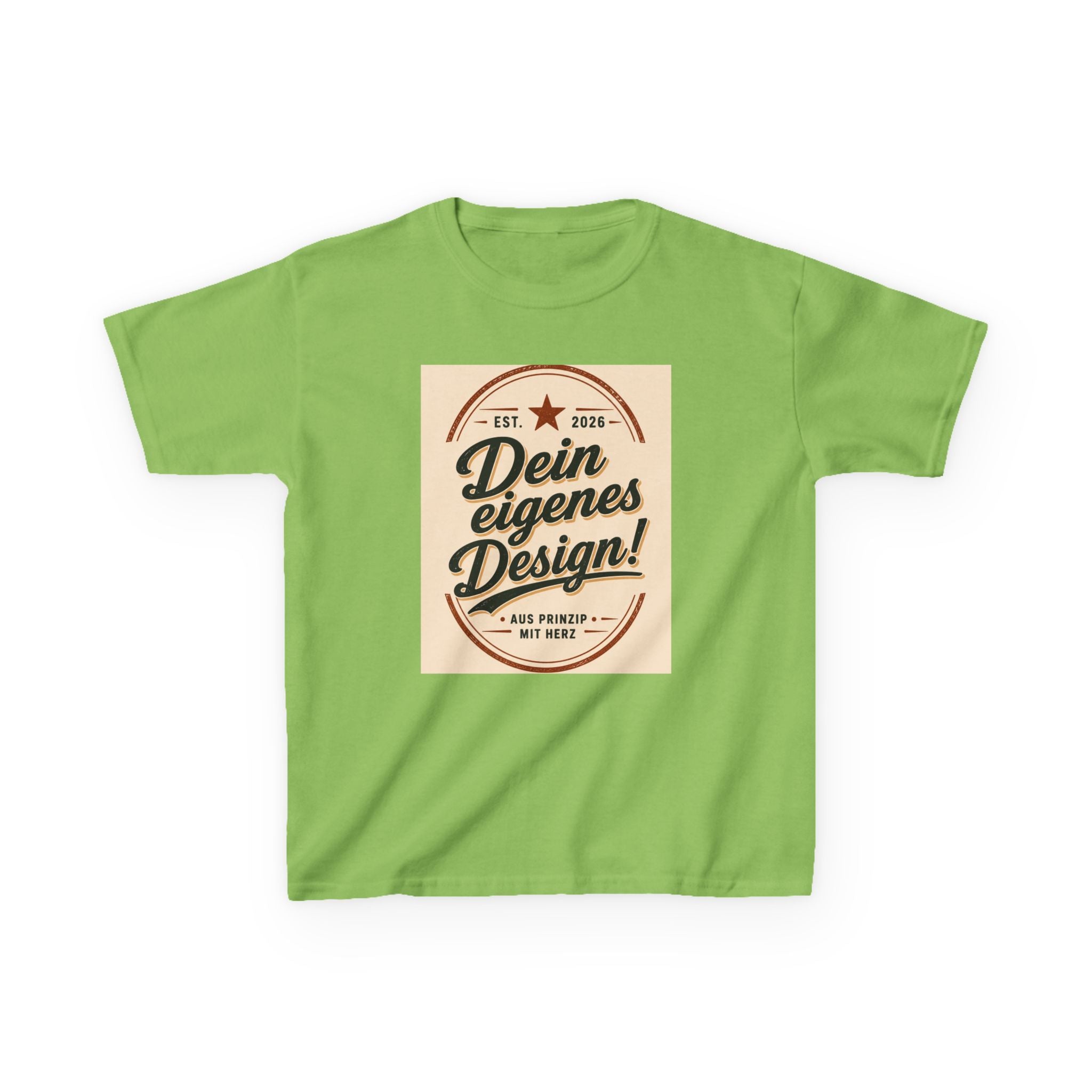 Kids T‑Shirt — "Dein eigenes Design!" Vintage Badge Graphic