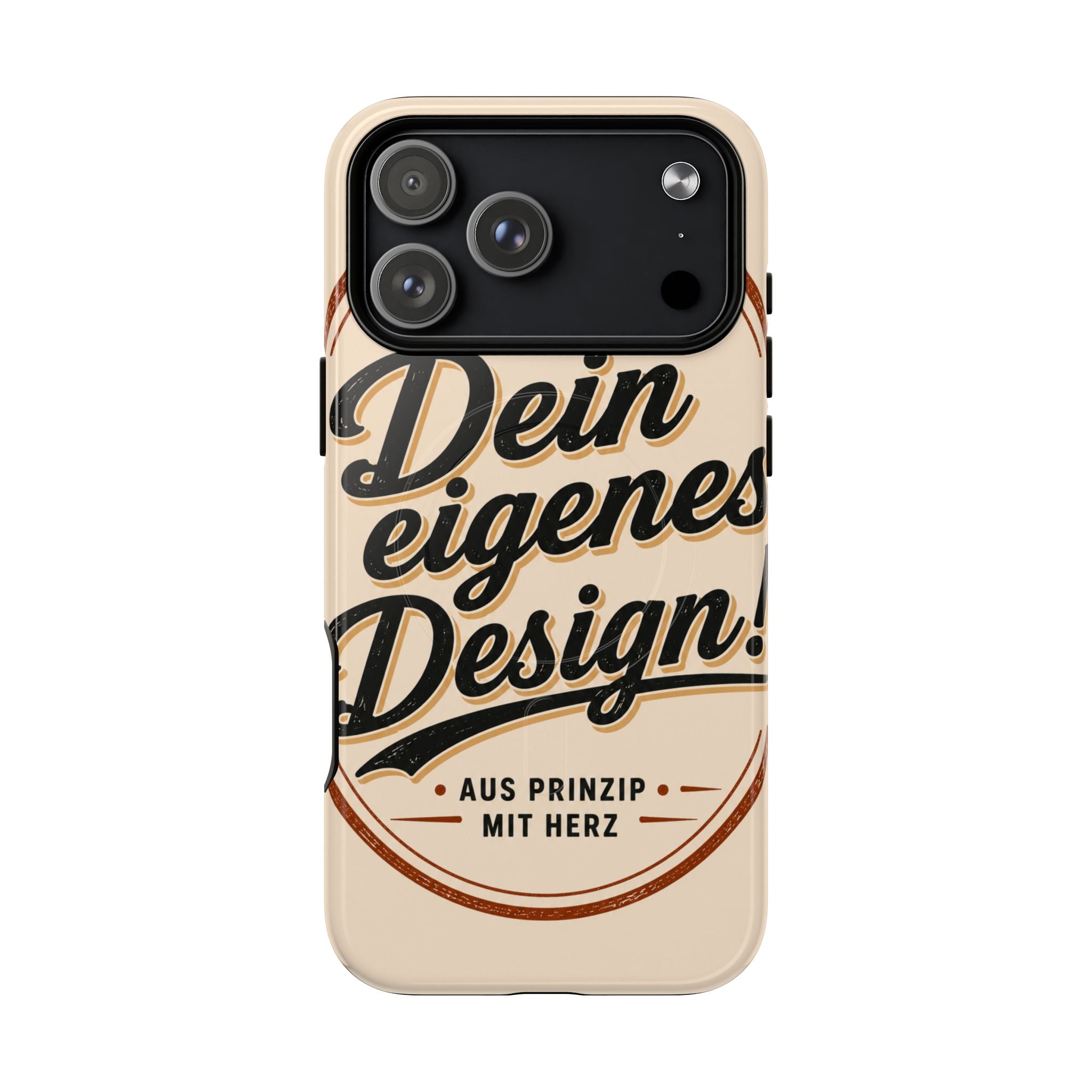 Tough Magnetic Phone Case — "Dein eigenes Design" Retro Script (Customizable)